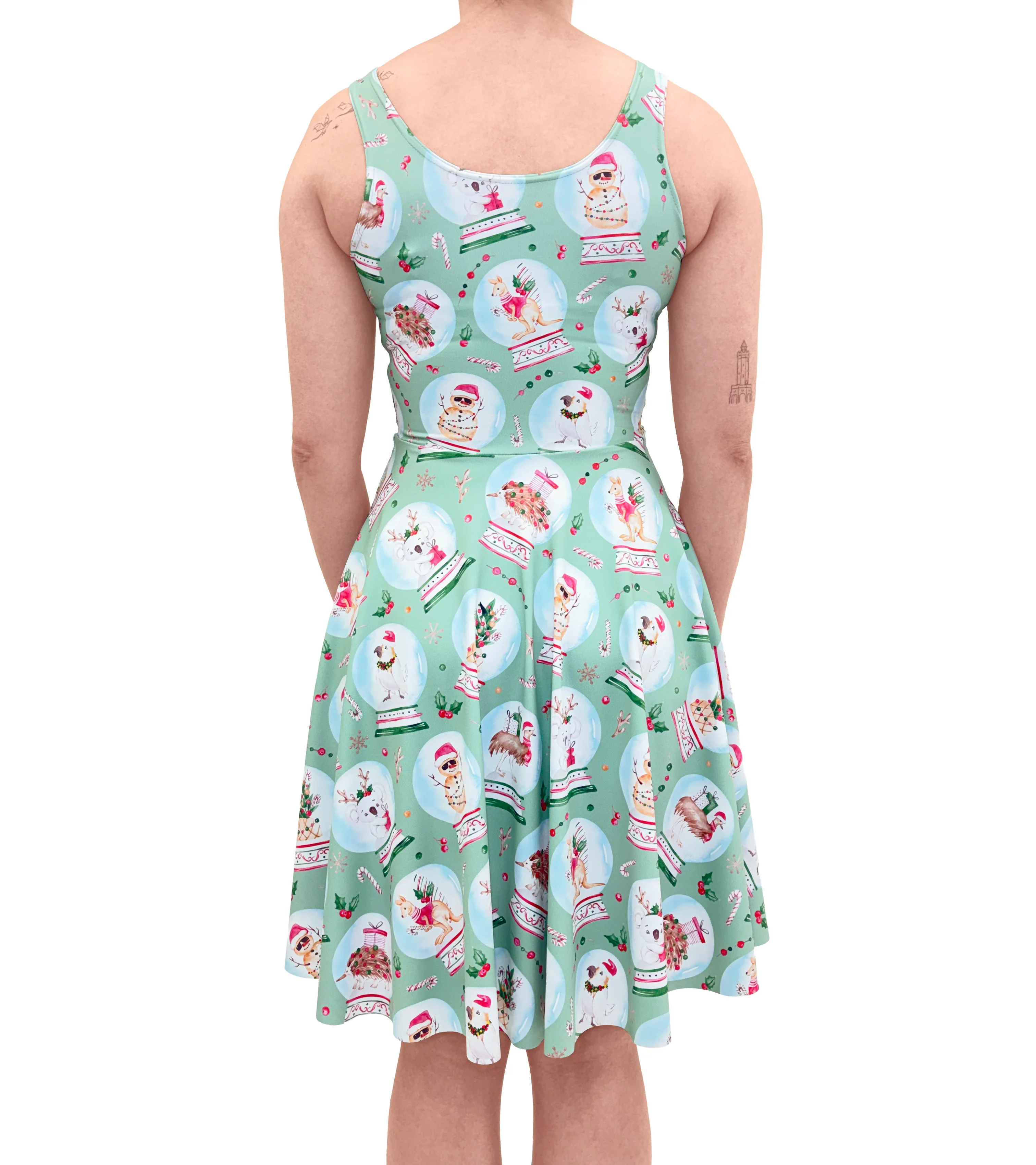 A Little Aussie Christmas Scoop Longline Dress - Image 2