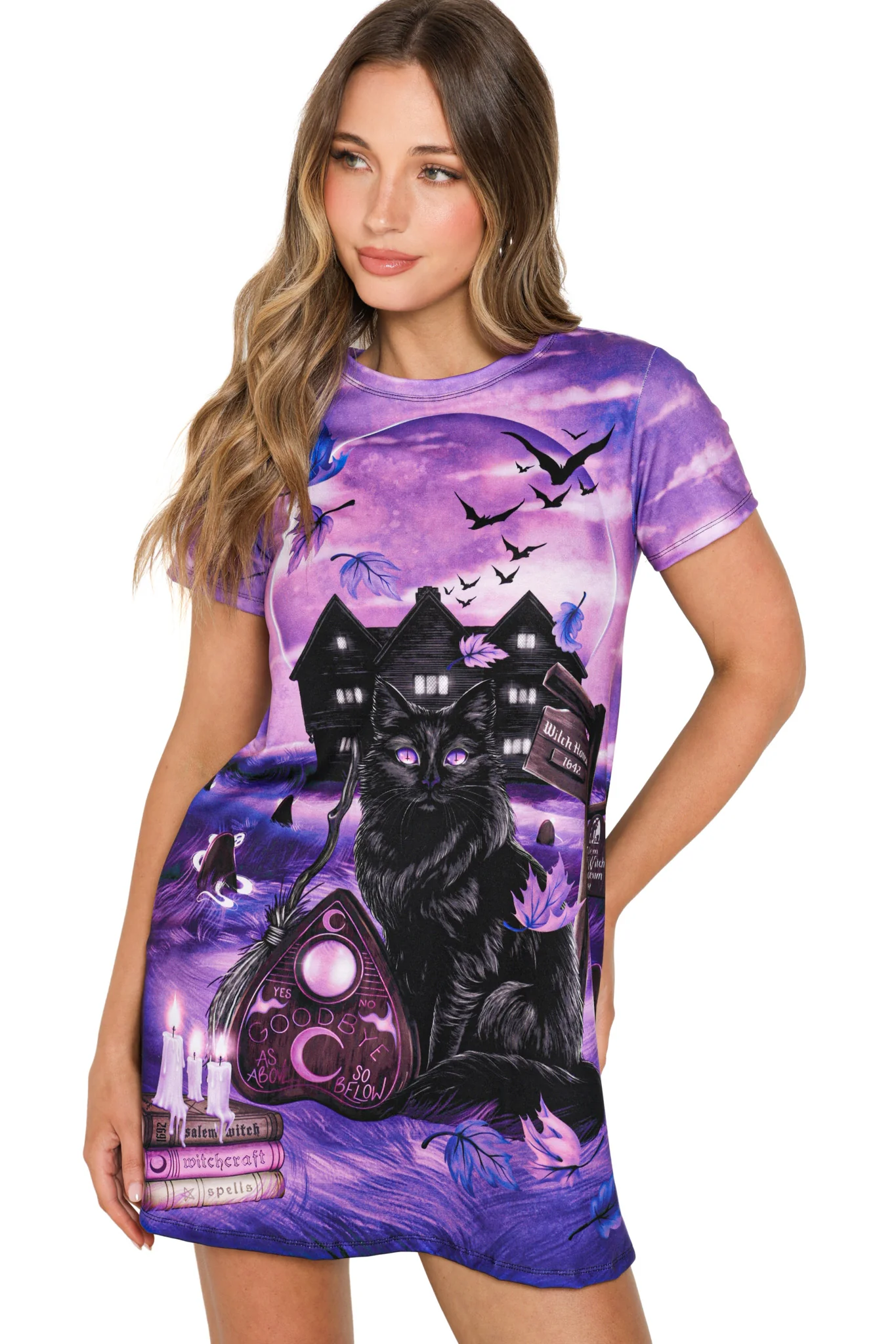 A Witch's Best Friend Swing Tee Dress - Image 7