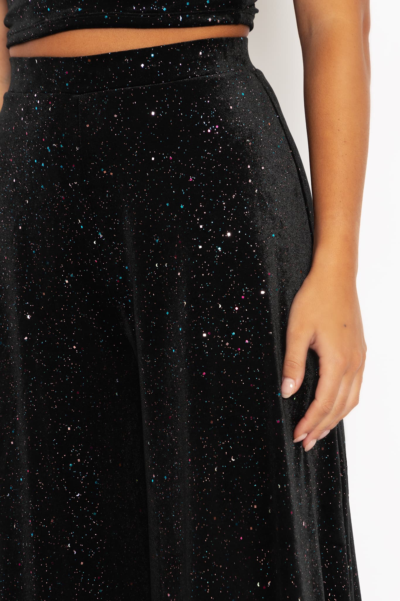 All That Glitters Velvet Palazzo Pants - Image 3