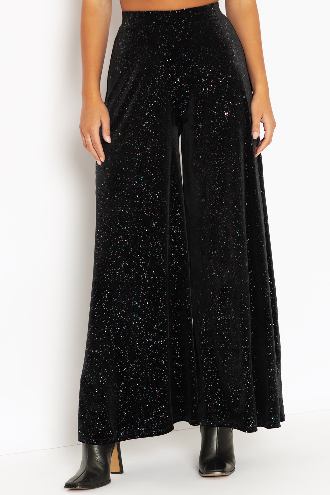 All That Glitters Velvet Palazzo Pants - Image 4