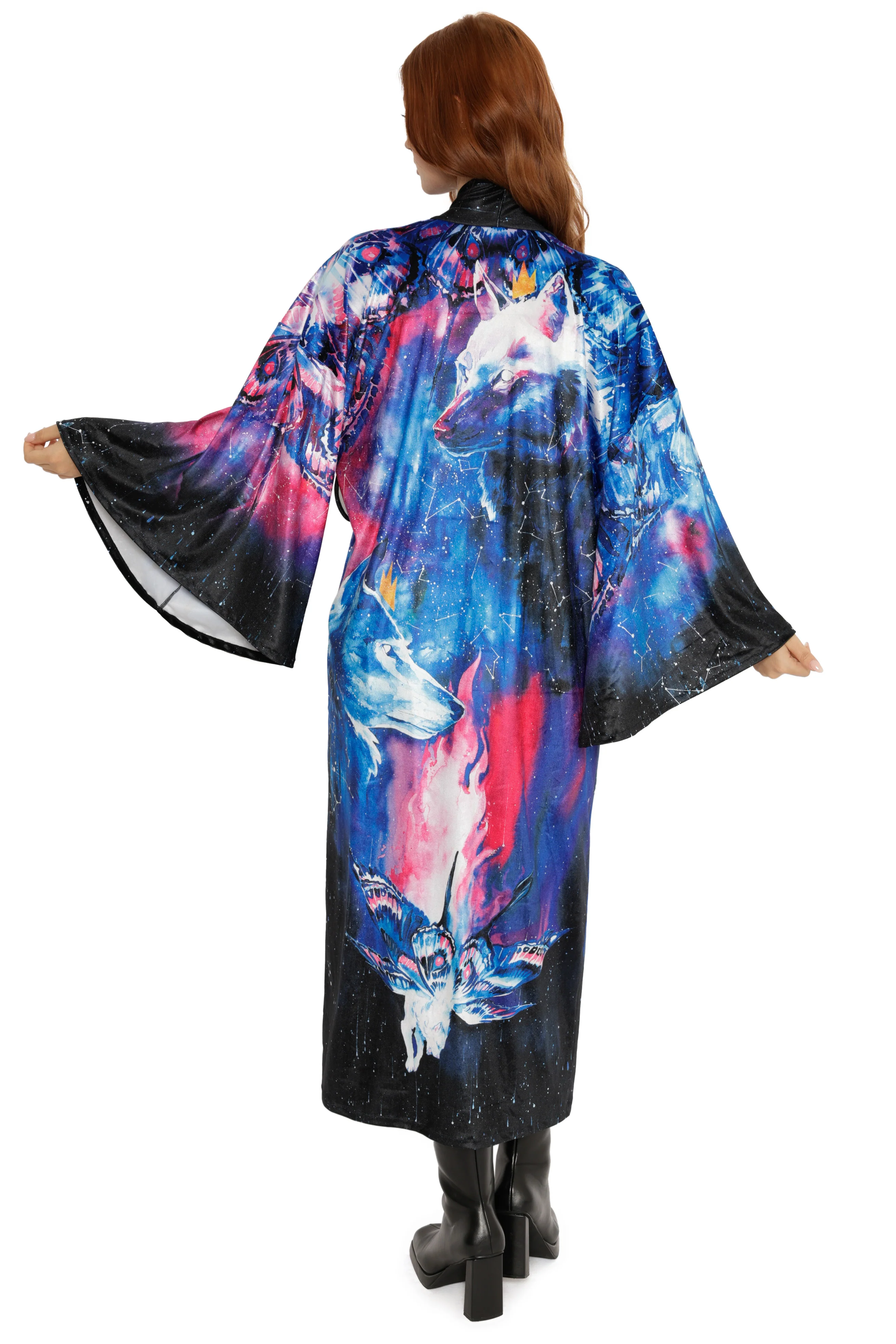 Alpha Aurora Swan Kimono