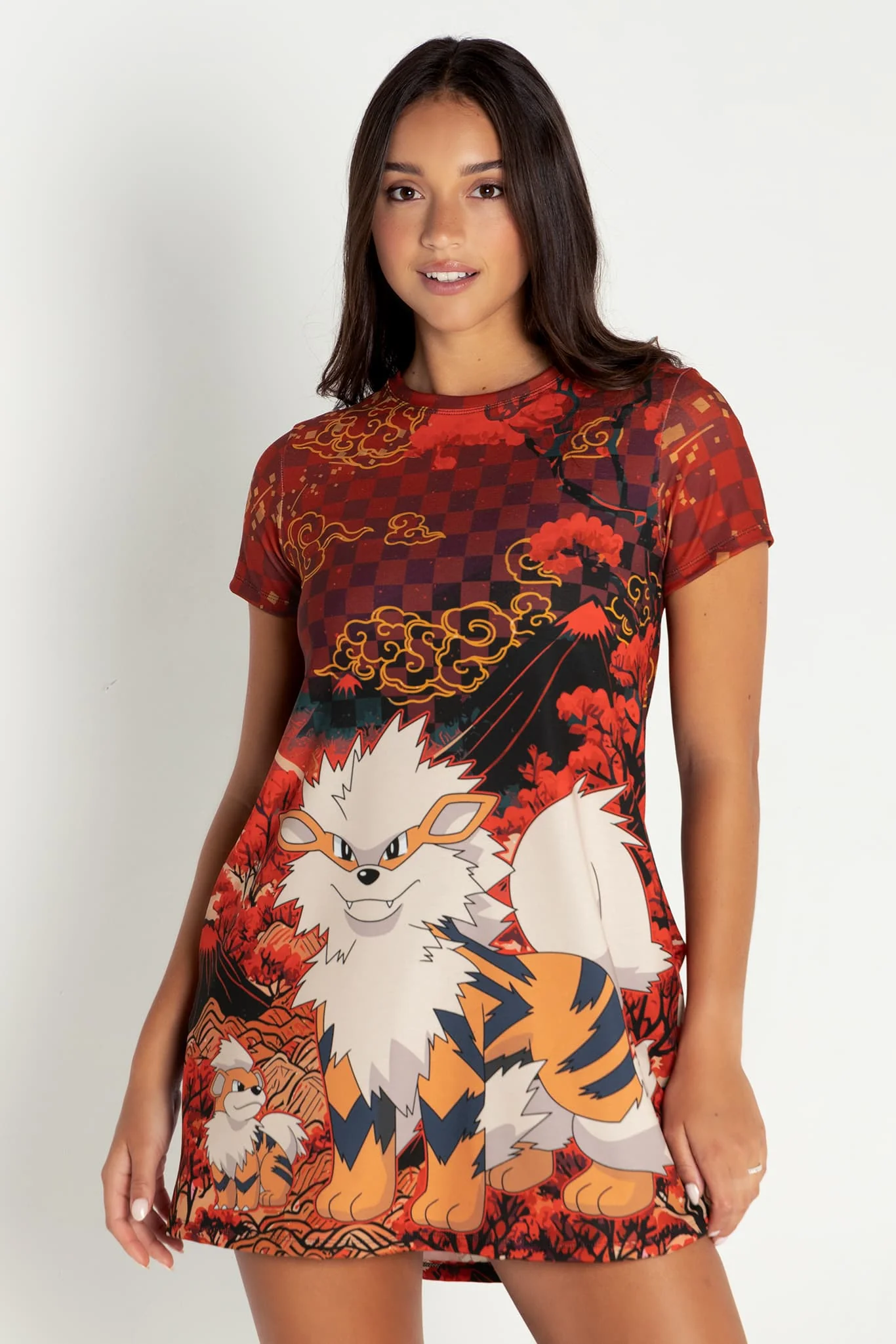 Arcanine And Growlithe Swing Tee Dress - Image 5