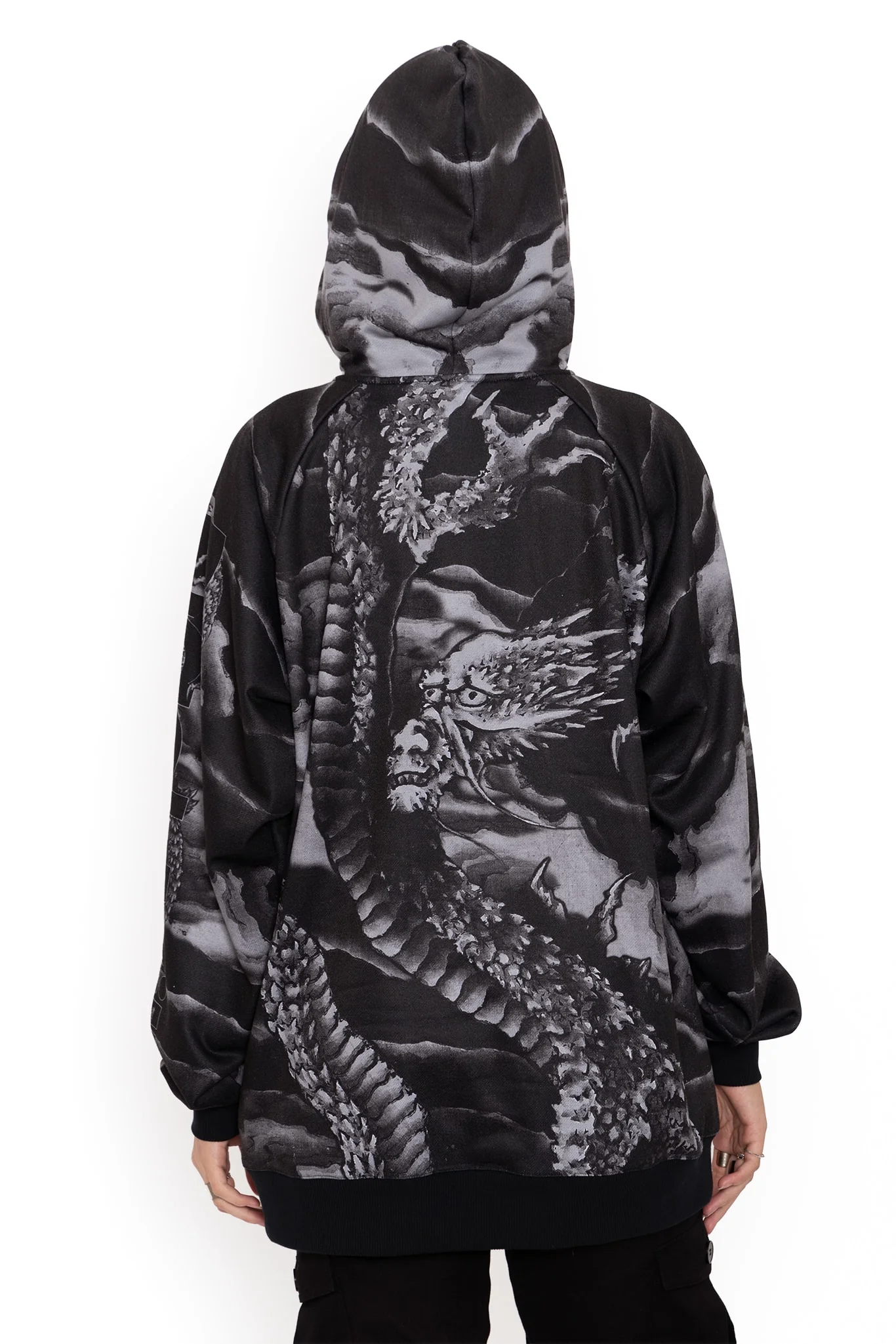 Ascending Dragon Descending Dragon Oversized Hoodie - Image 2