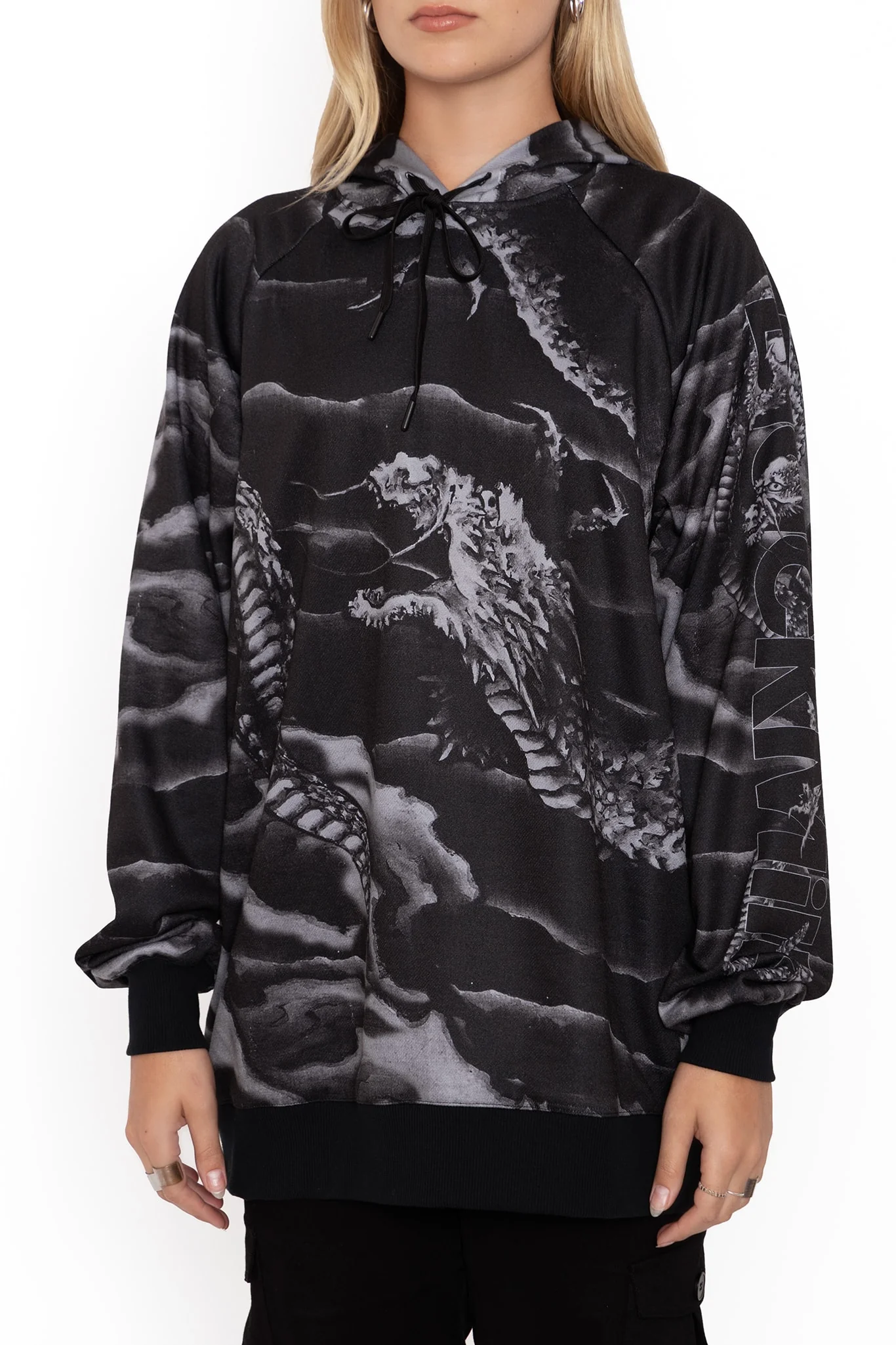 Ascending Dragon Descending Dragon Oversized Hoodie - Image 3