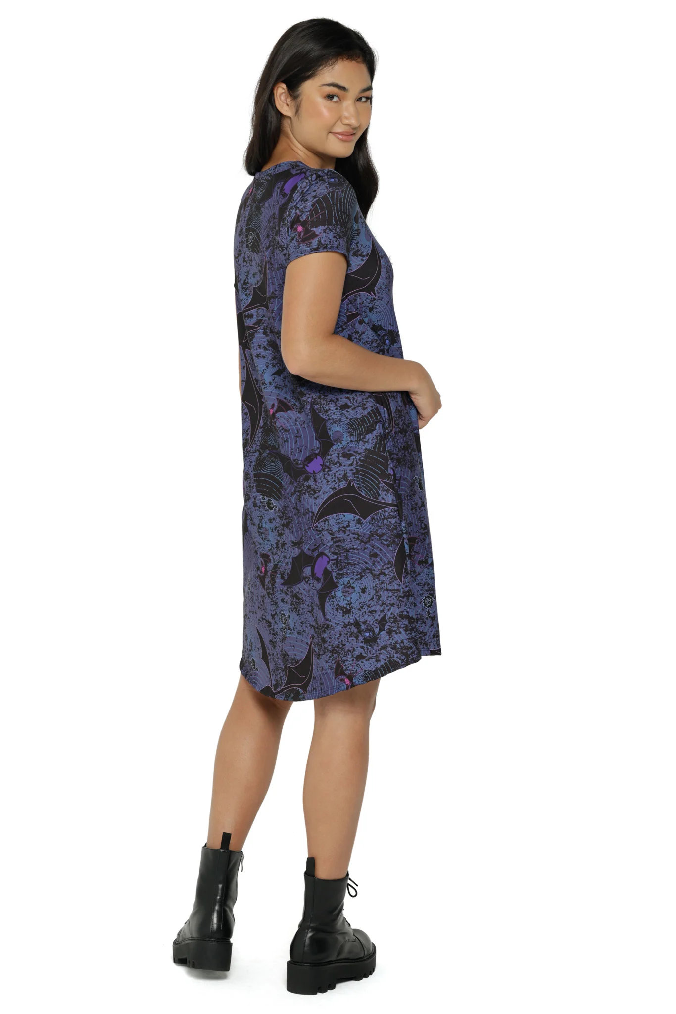 Bat Evolution Longline Swing Tee Dress - Image 3
