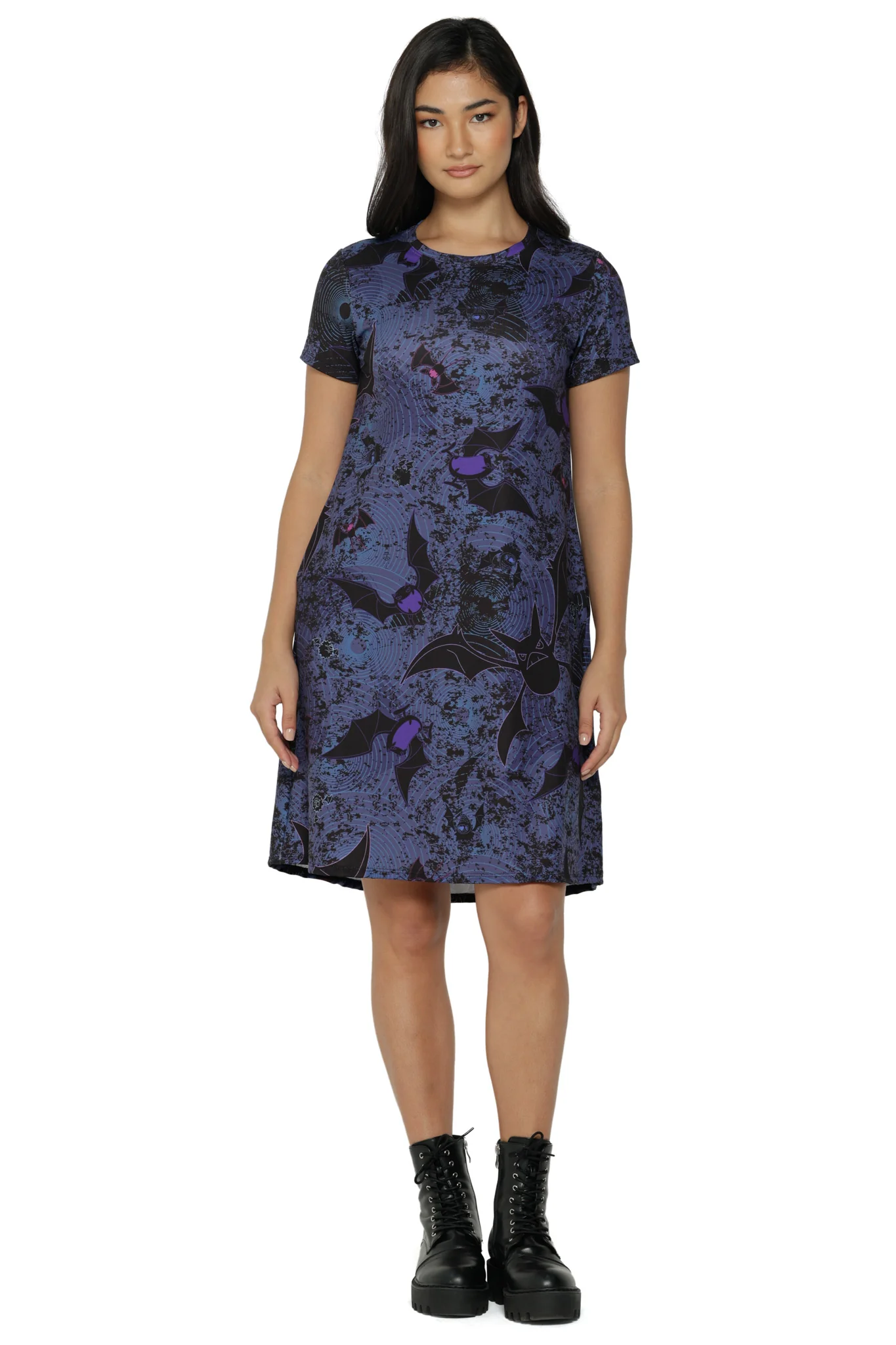Bat Evolution Longline Swing Tee Dress - Image 4