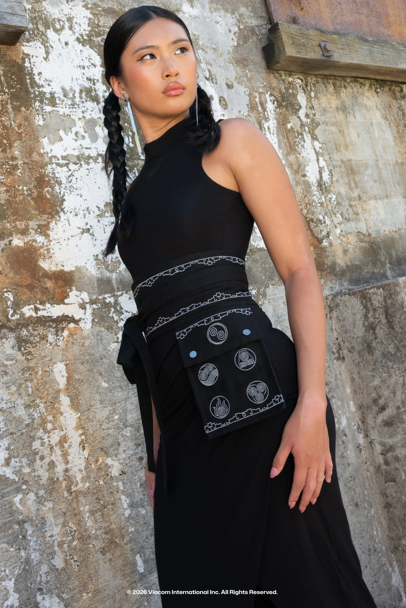 Bending Harmony Obi Belt with Pouch
