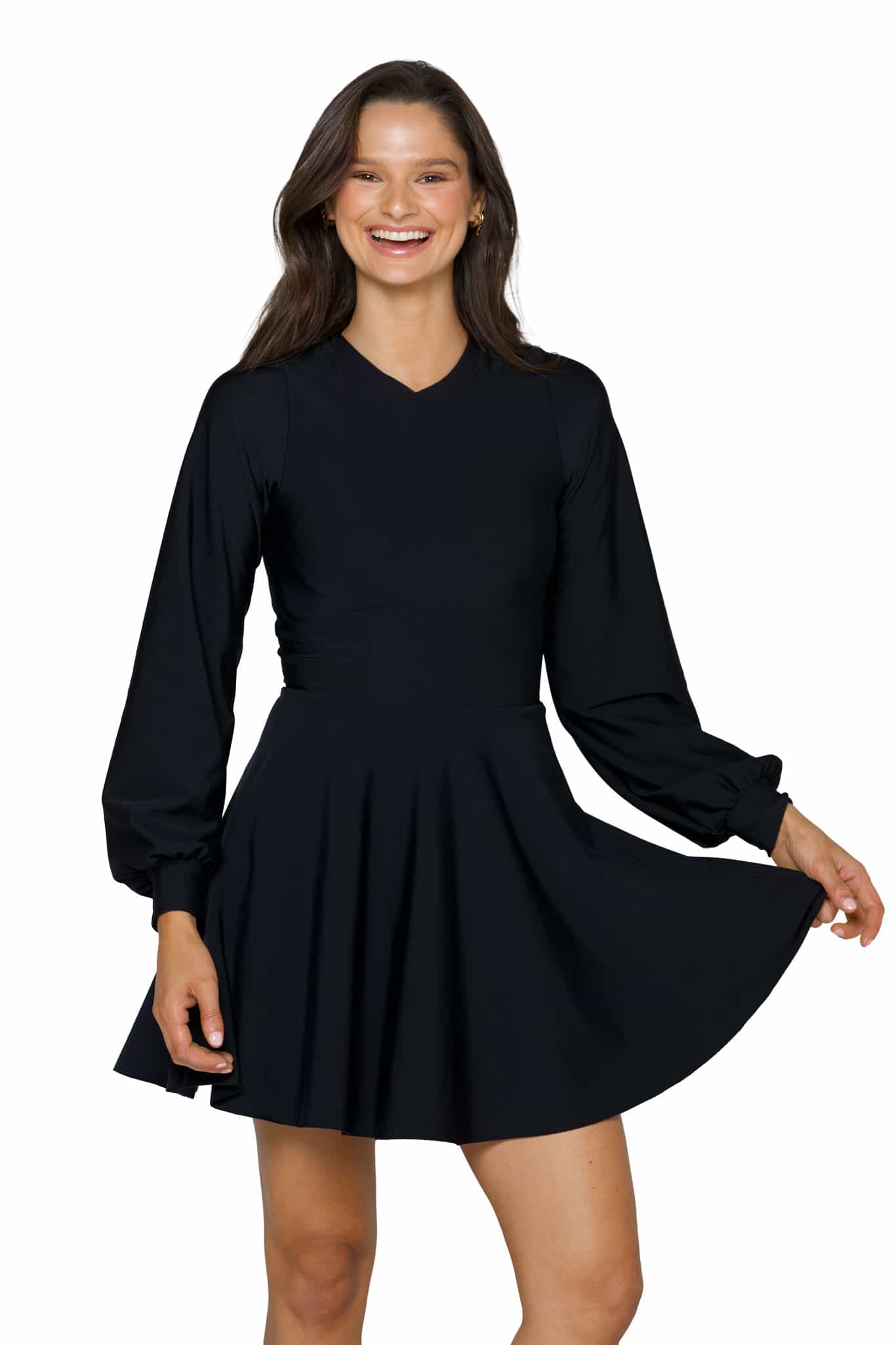 Black Bishop Skater Dress - Image 4