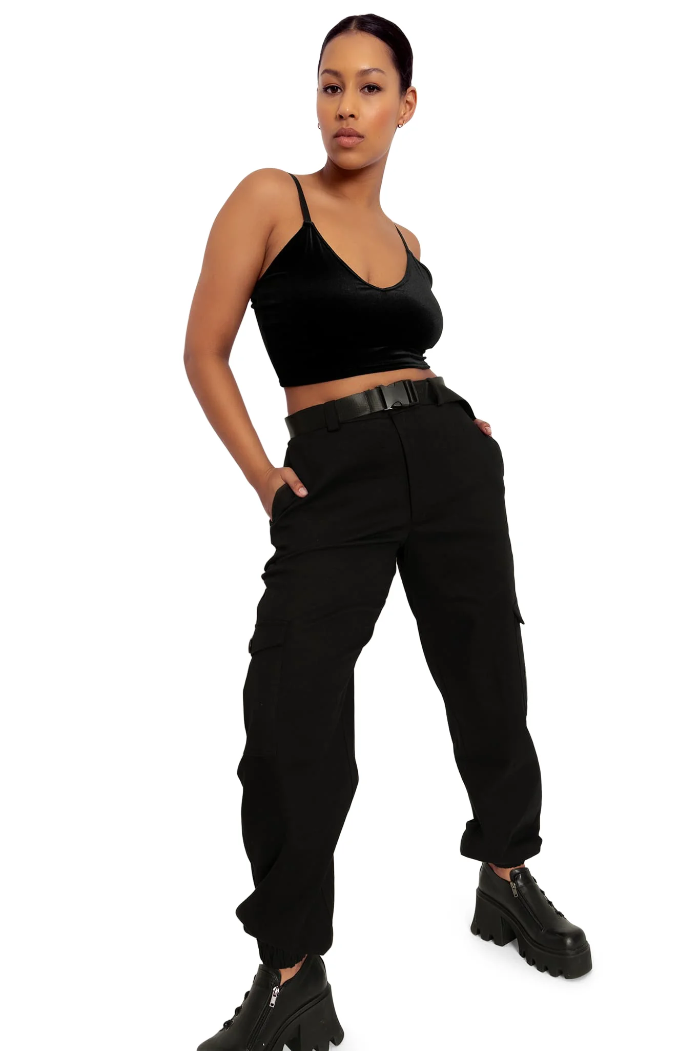 Black Cargo Pants - Image 6