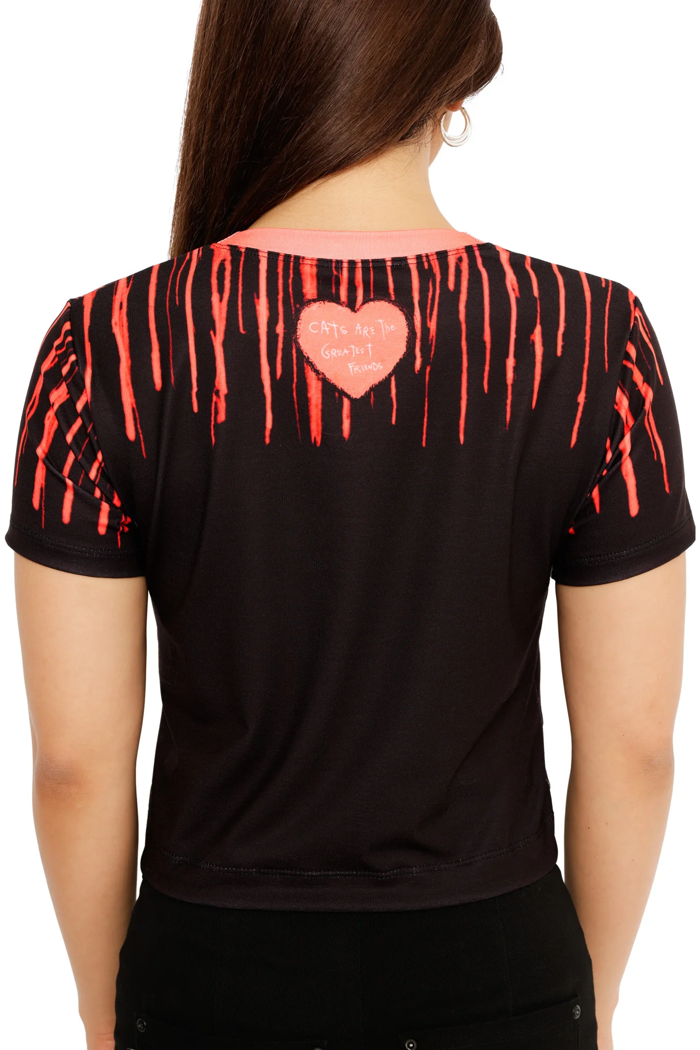Black Cat Love Baby Tee - Image 3