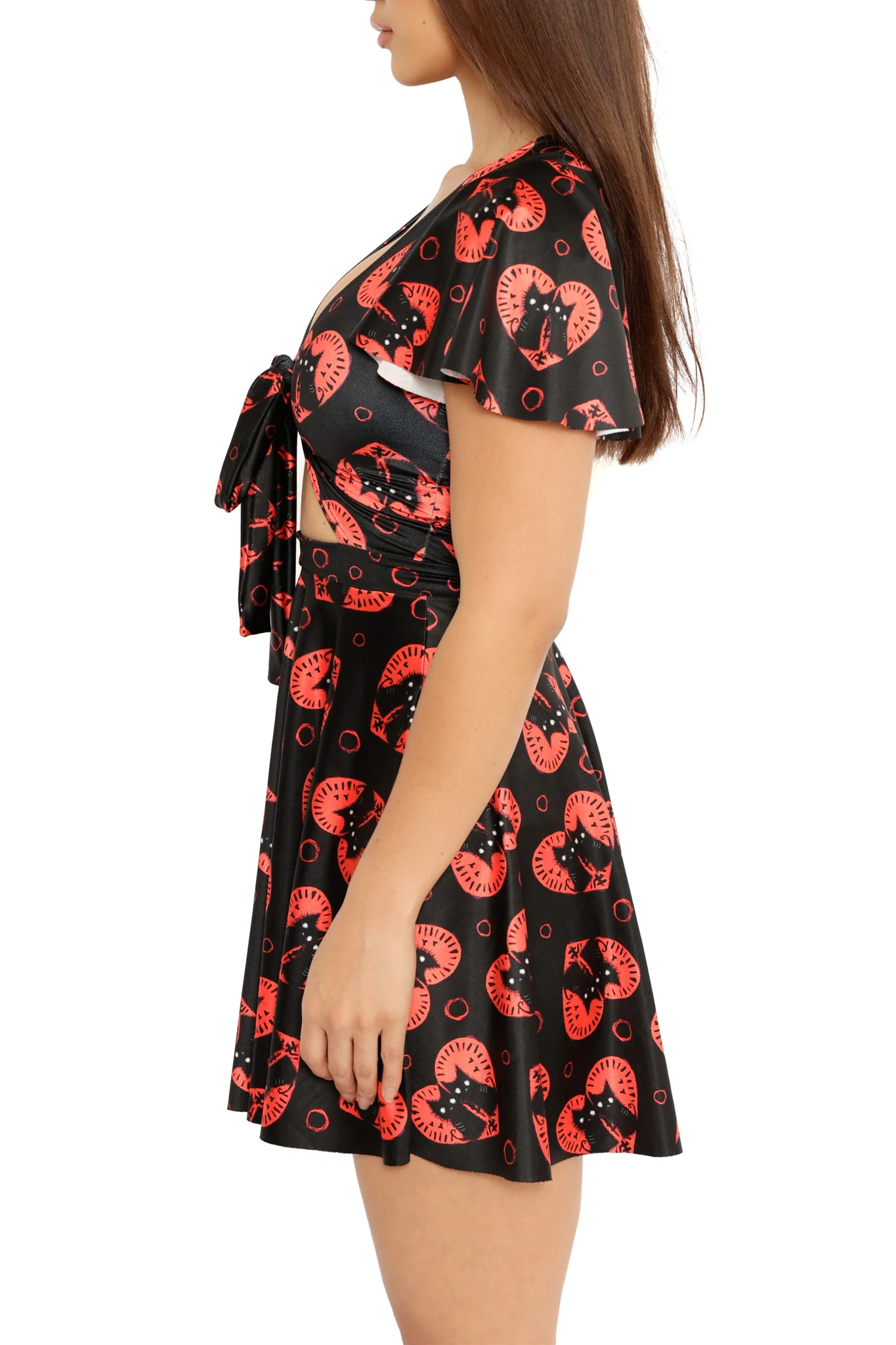 Black Cat Love Rio Skater Dress - Image 6