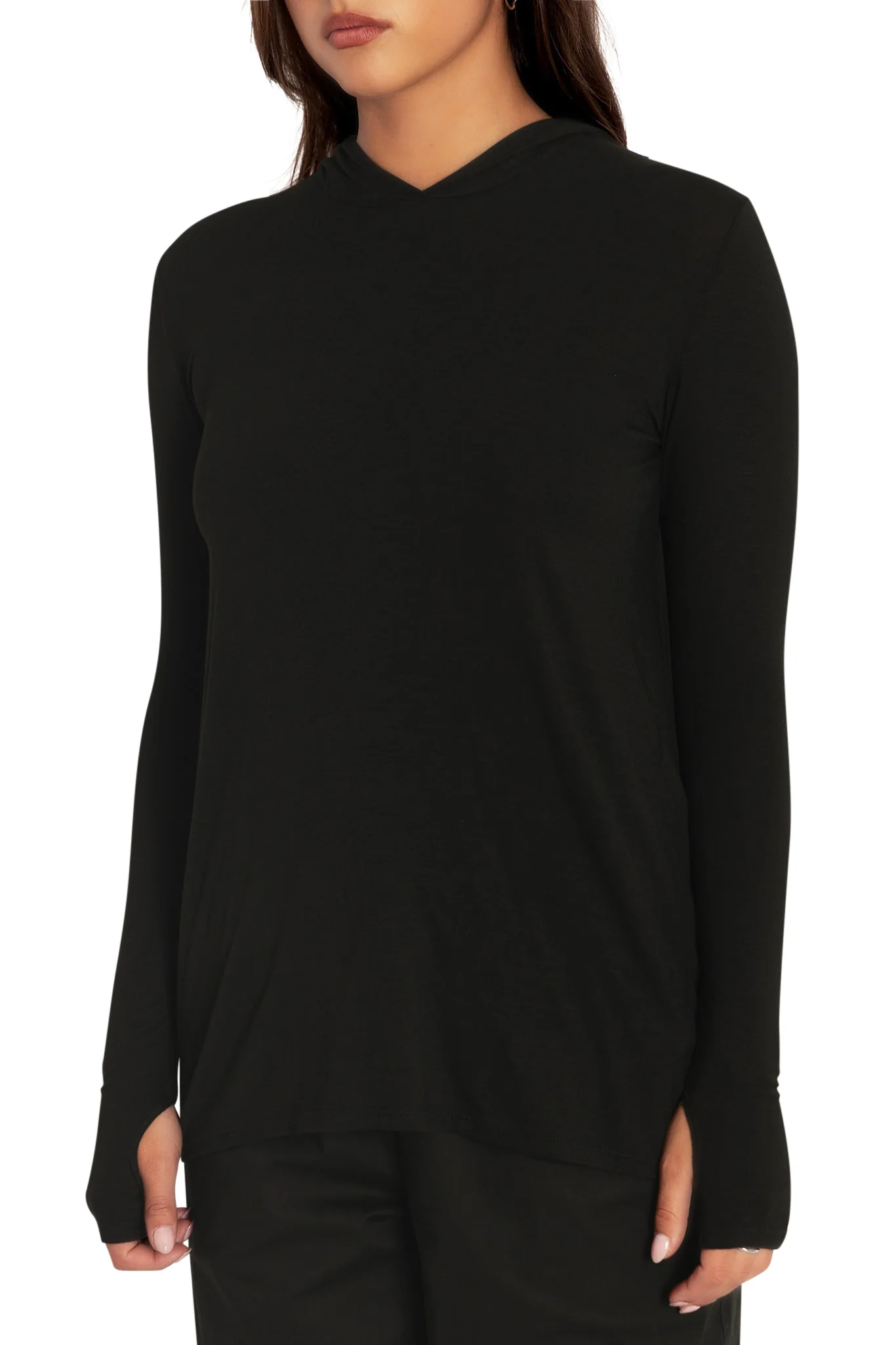 Black Cowl Back Top - Image 3