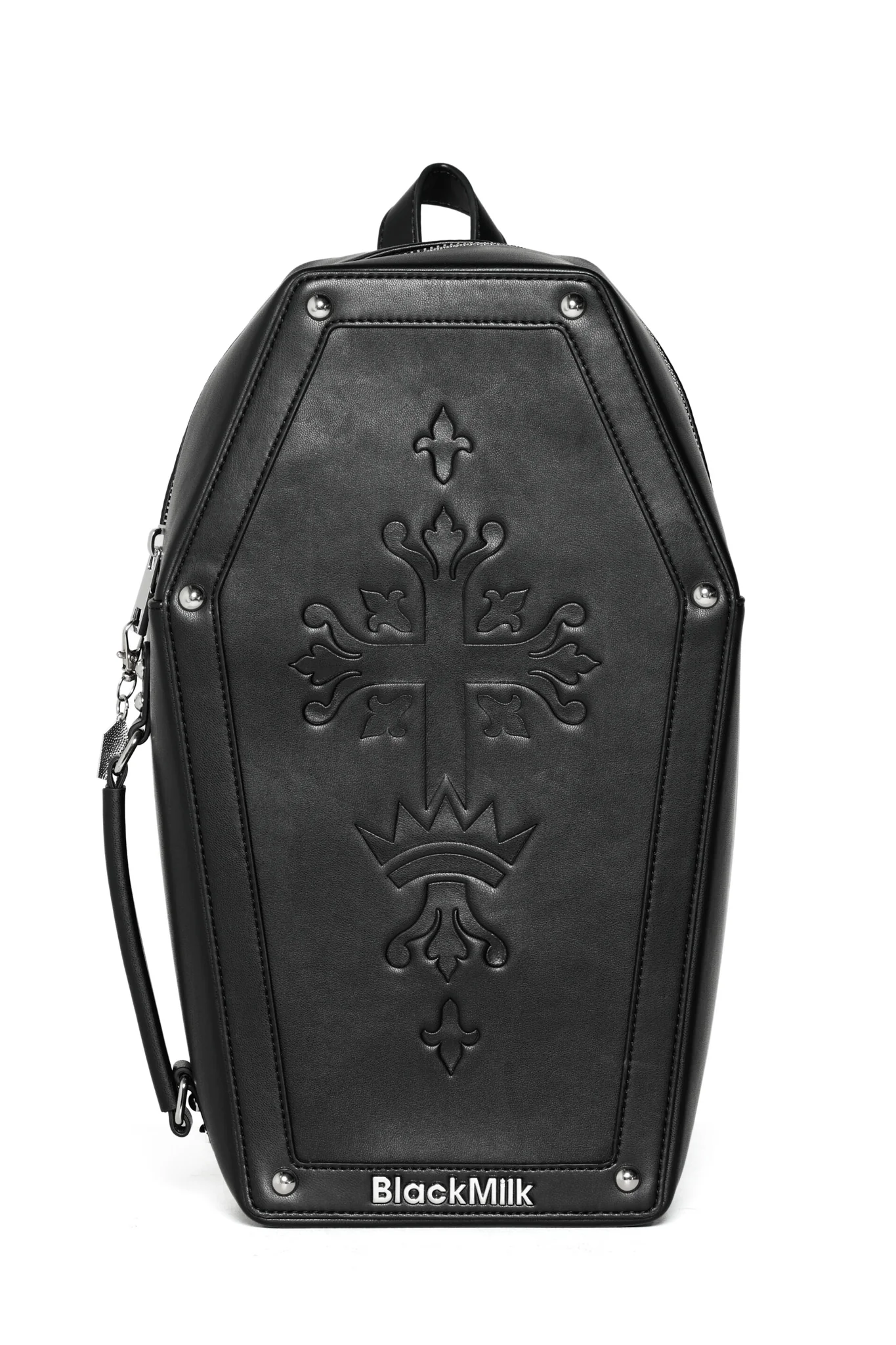 Black Embossed Coffin Backpack - Image 2