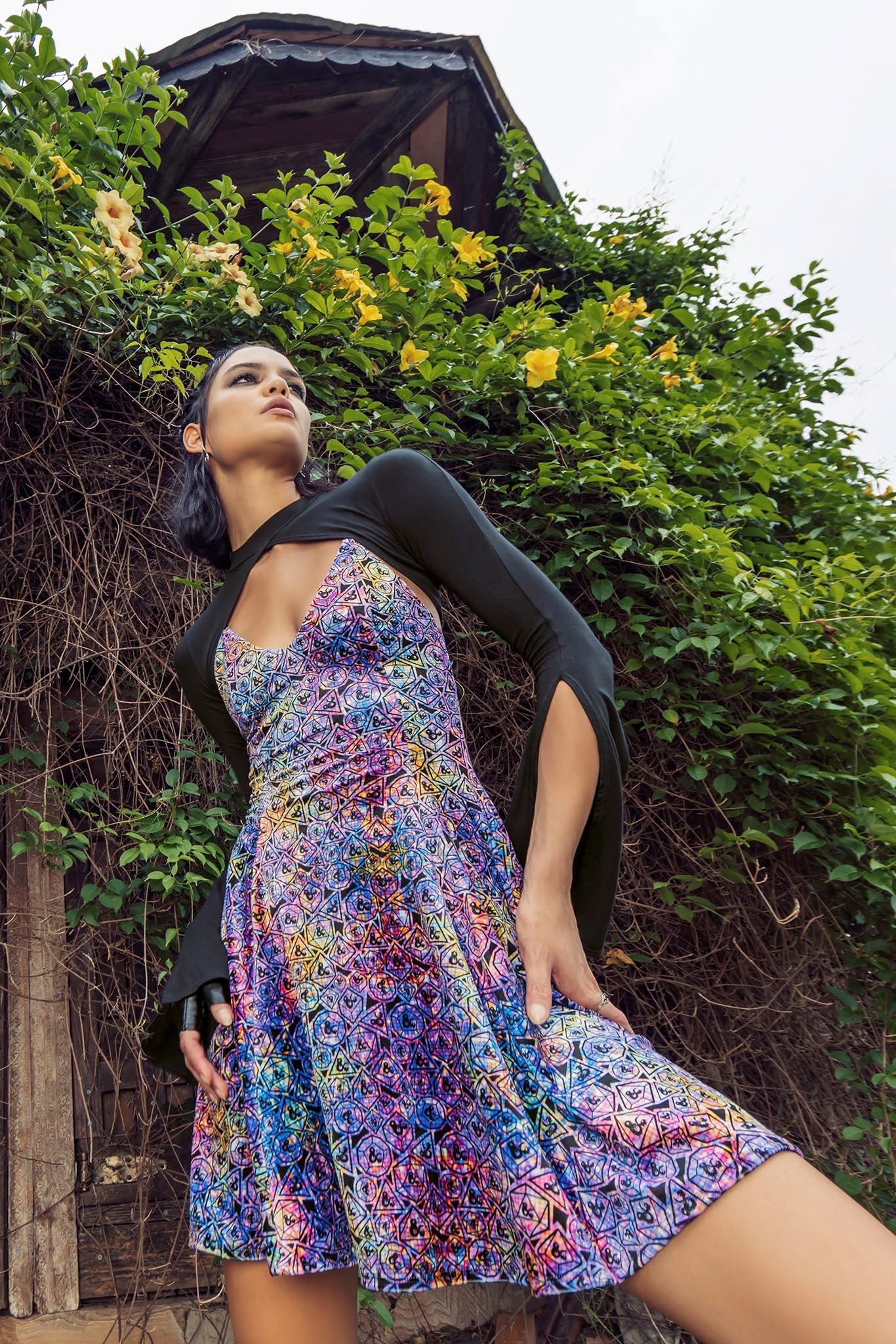 Black Split Sleeve Shrug - Image 6