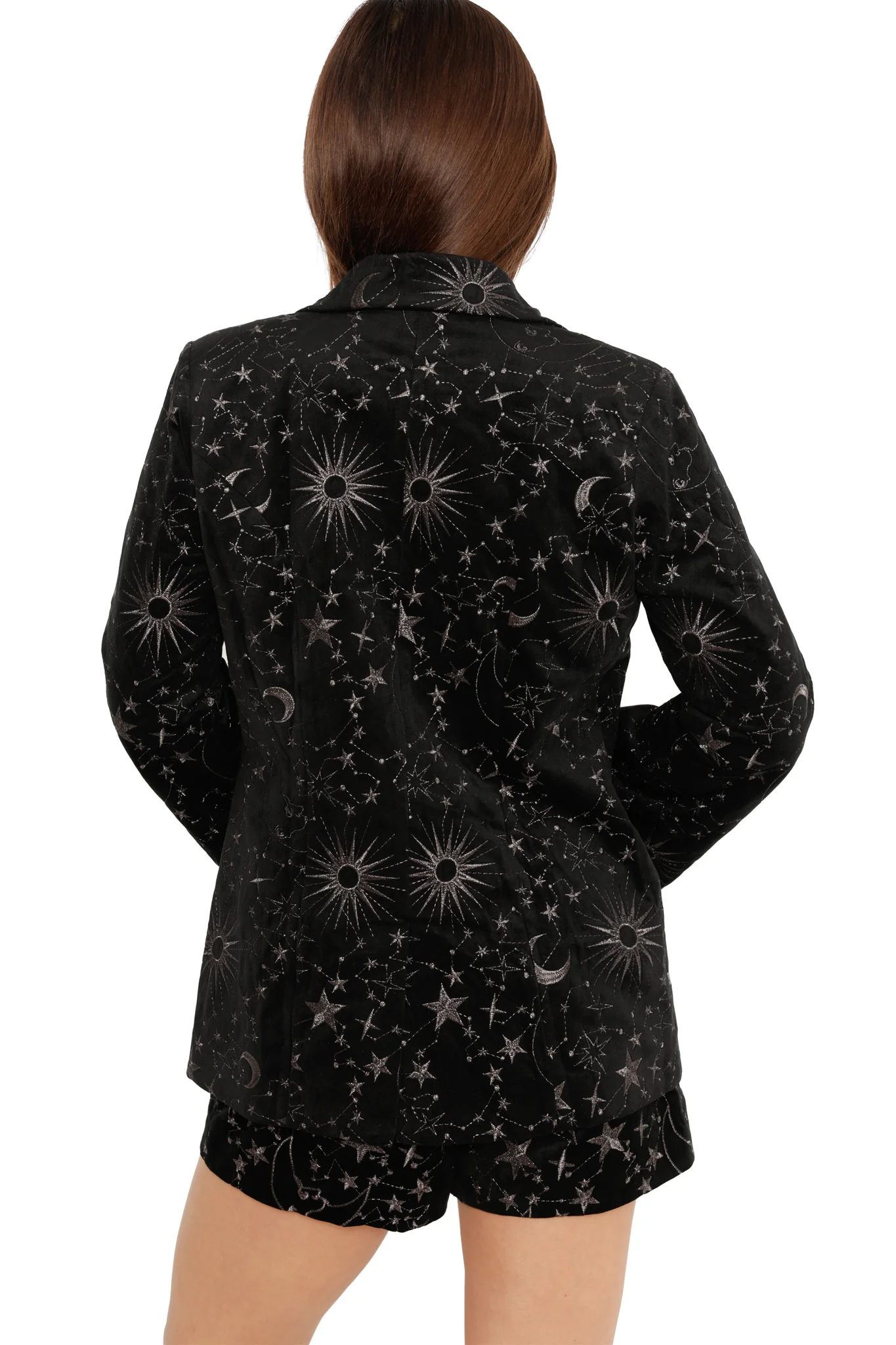 Black Starburst Fitted Jacket - Image 5