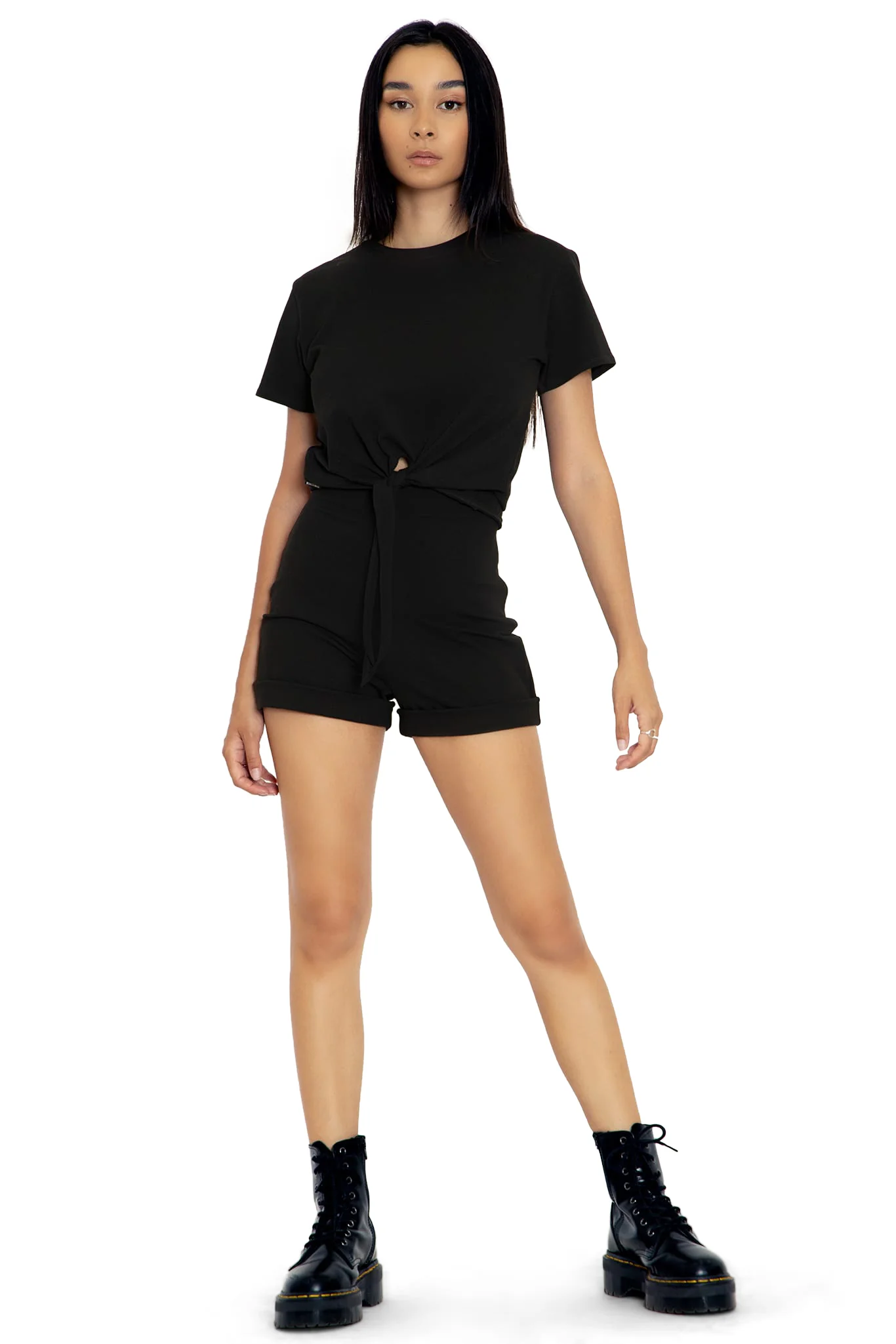 Black Tie Front Tee - Image 6