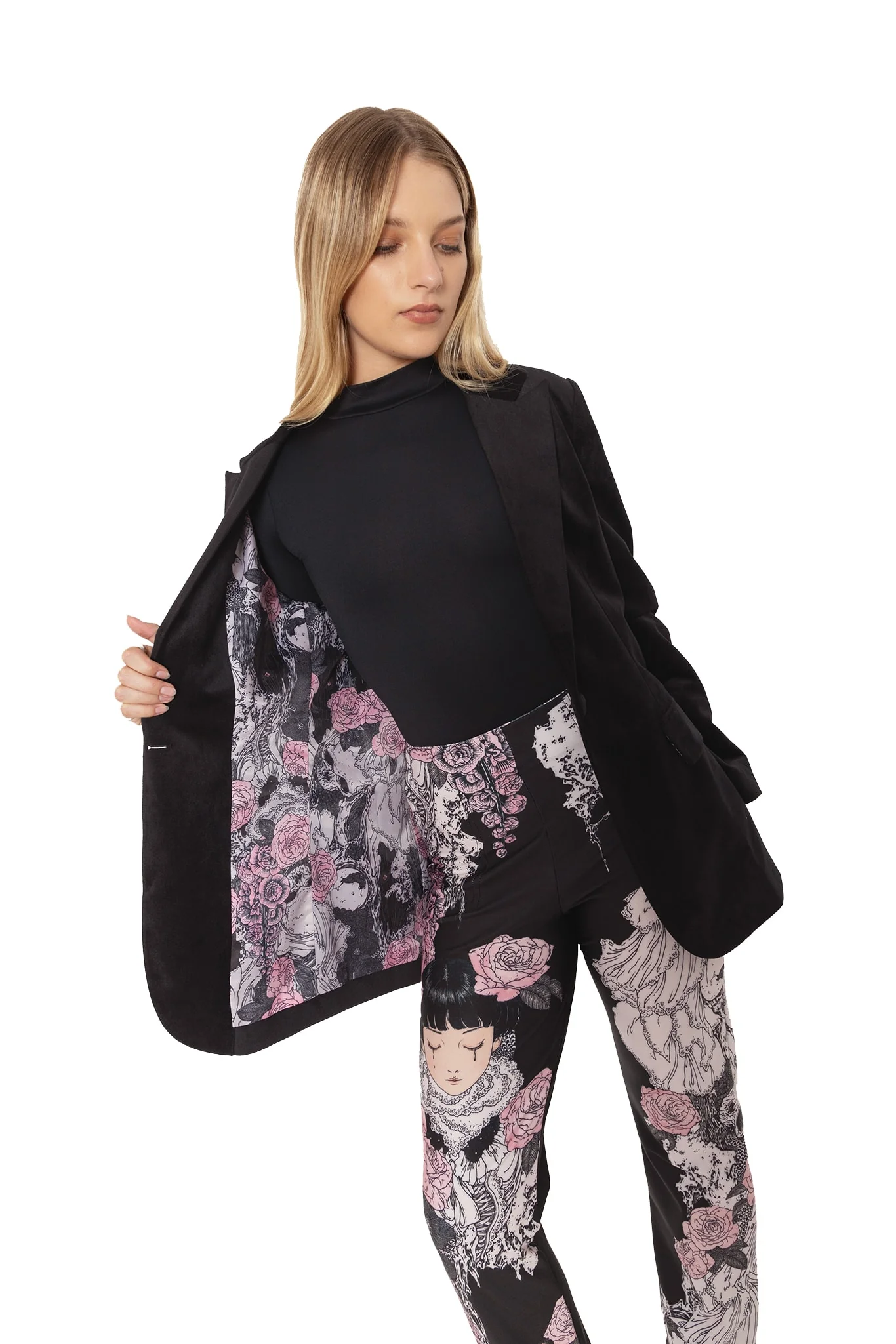 Black Velvet Burial Games Blazer - Image 8