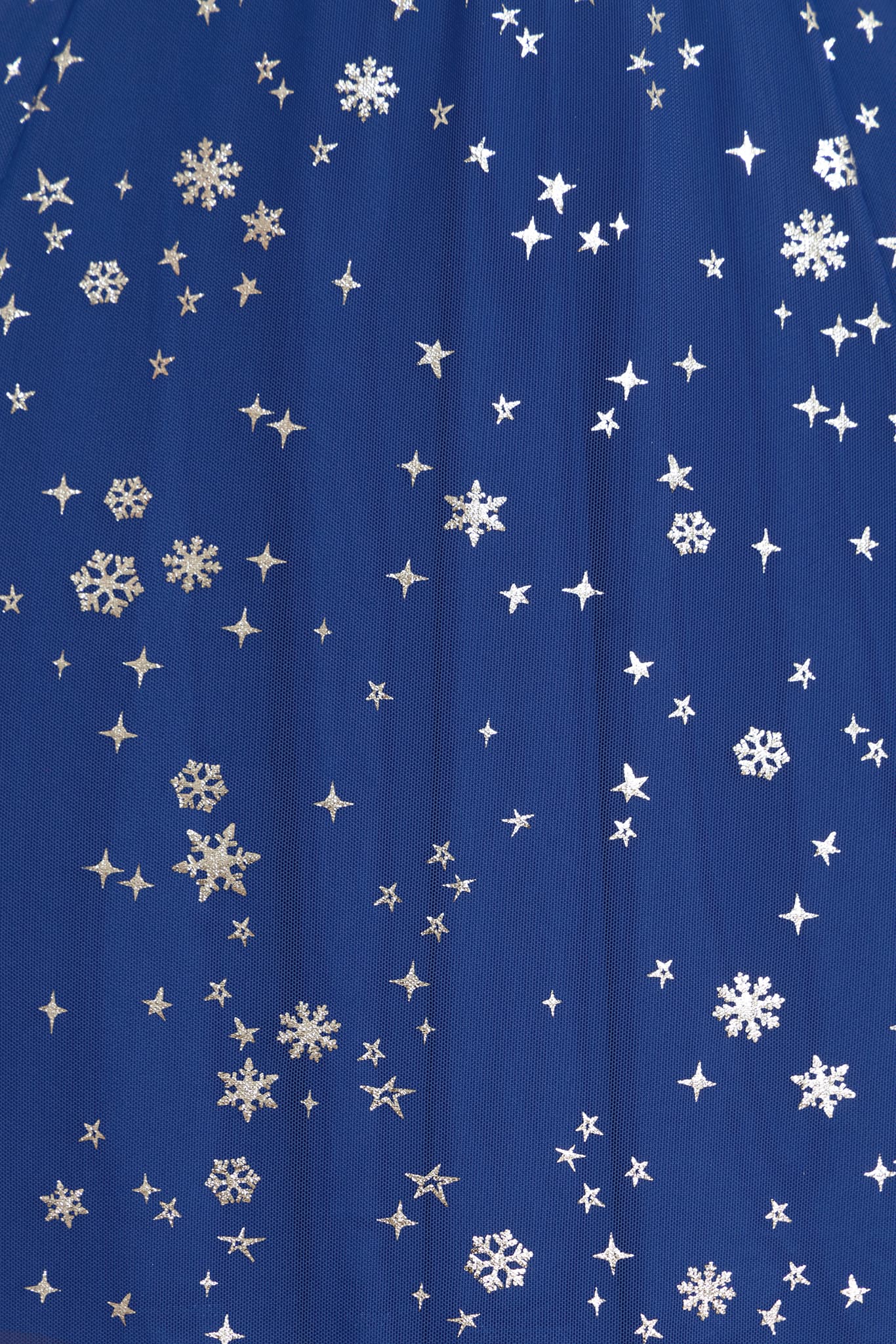 Christmas Star Blue V Neck Maxi Dress - Image 4