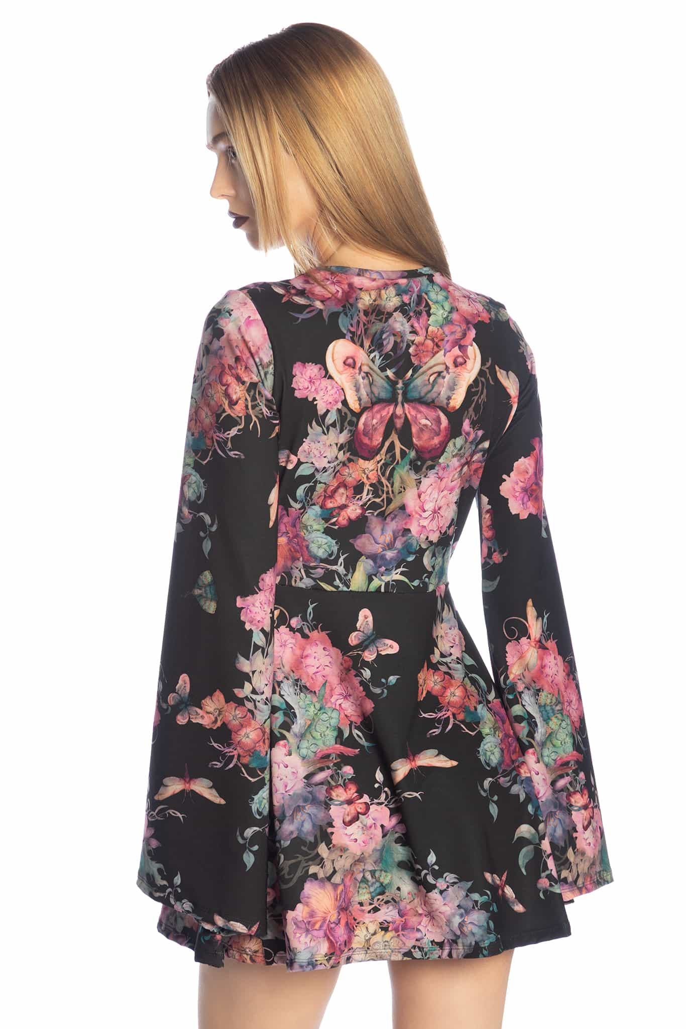 Bombyx Mori Bell Sleeve Dress - Image 3