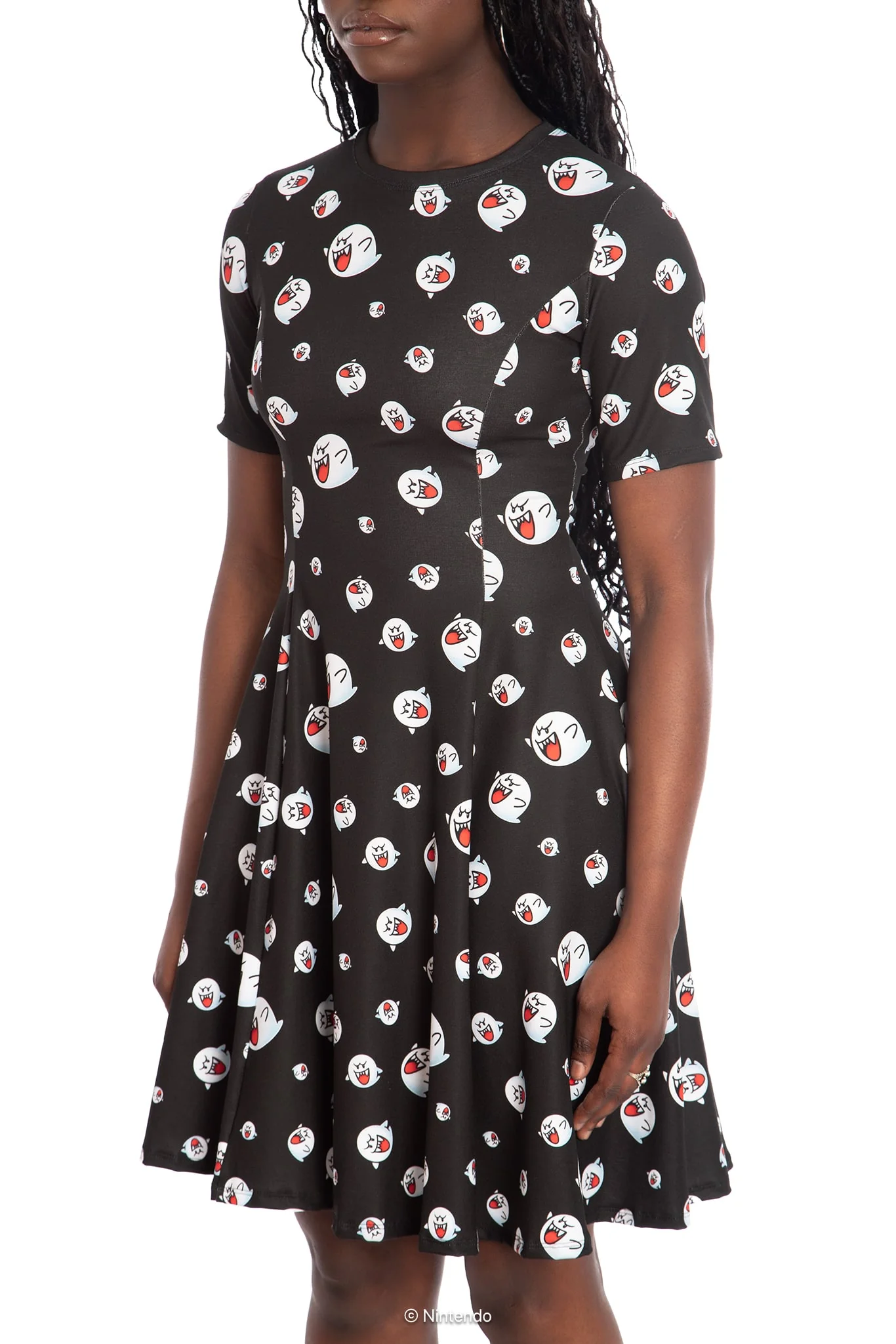 Boo Longline Evil Tee Dress - Image 3