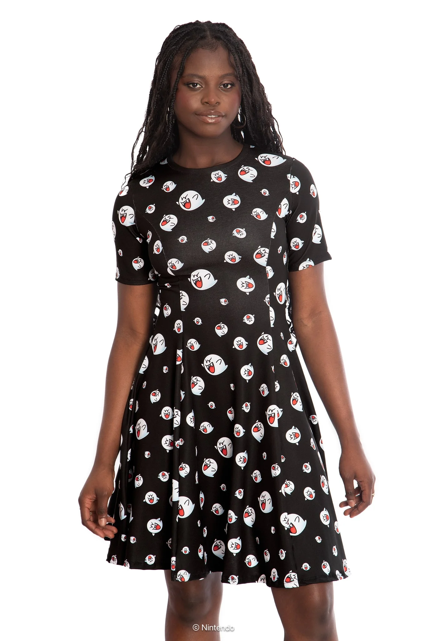 Boo Longline Evil Tee Dress - Image 6