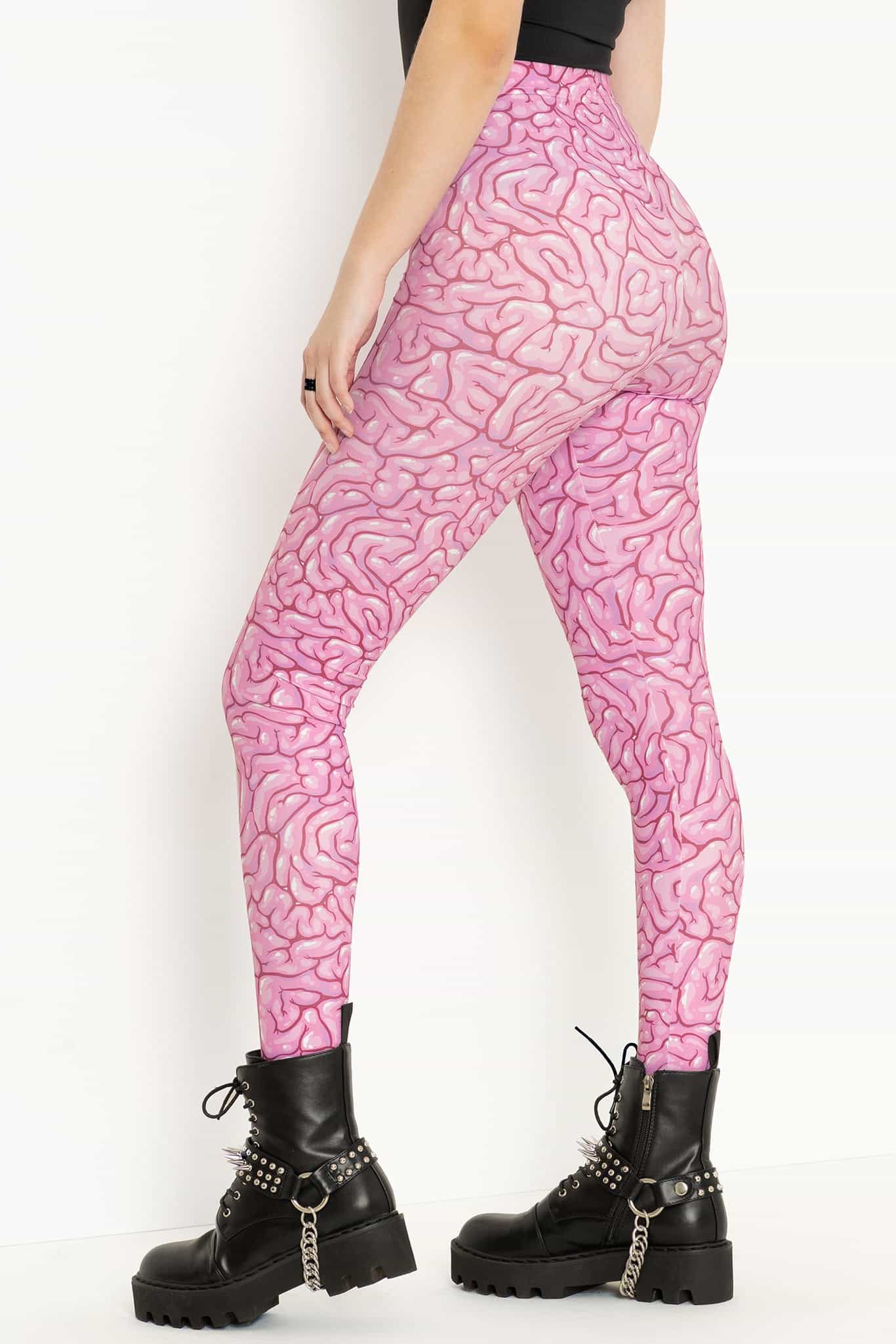 Braaains High Waisted Matte Finish Leggings - Image 2