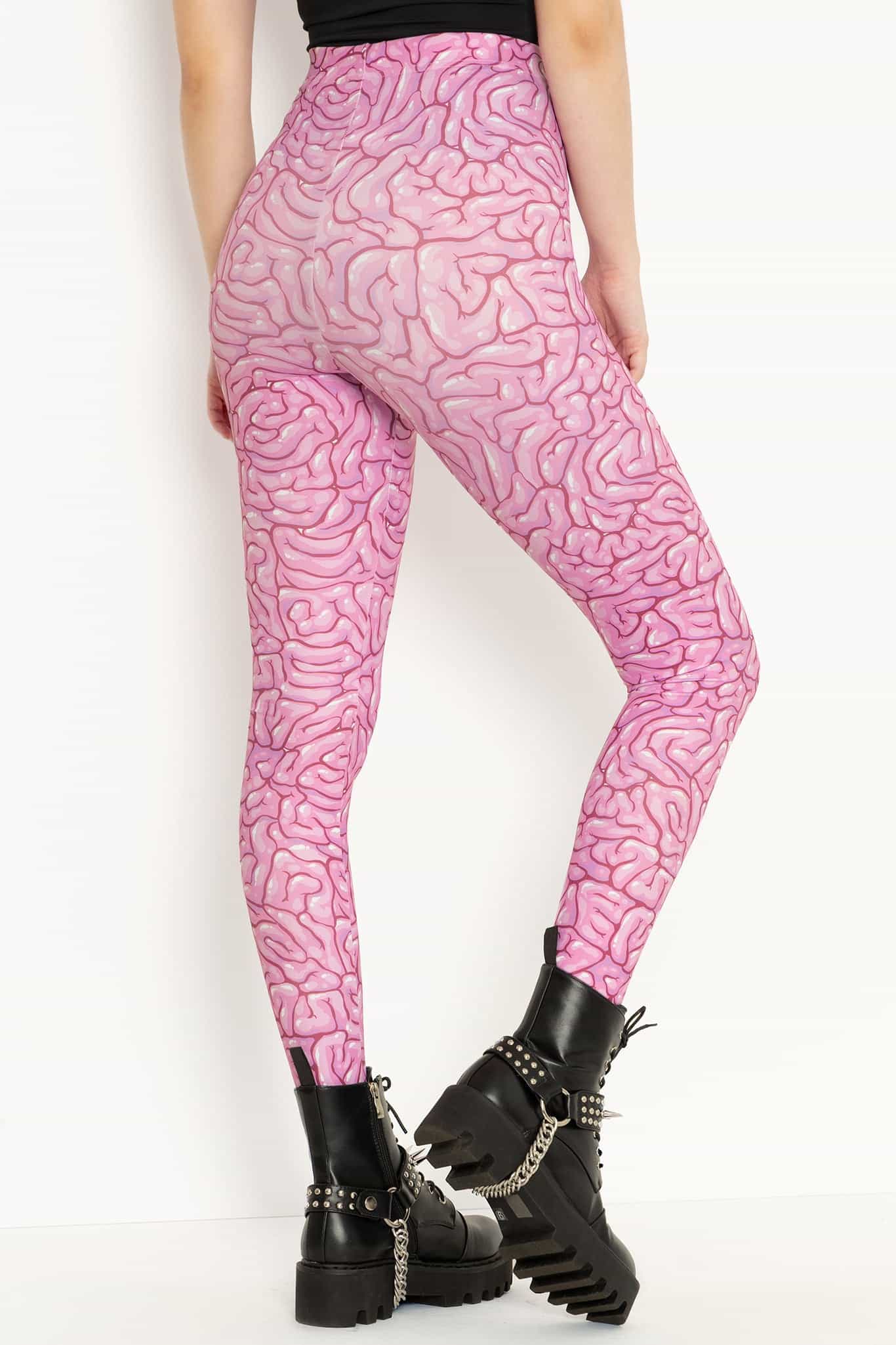 Braaains High Waisted Matte Finish Leggings - Image 5
