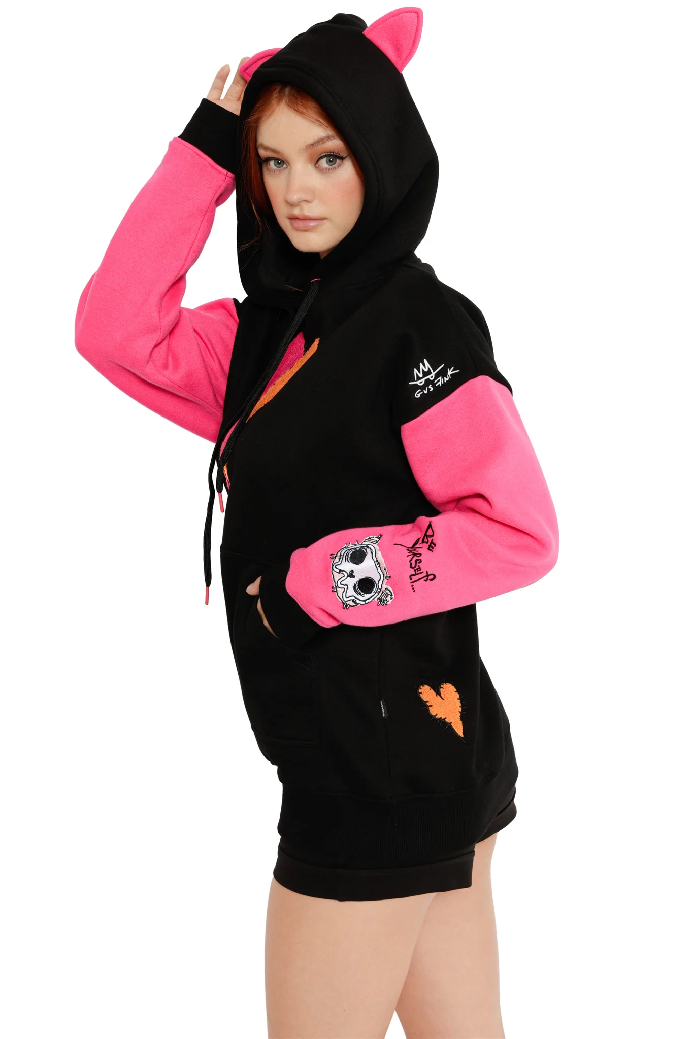 Broken Heart Kangaroo Pocket Hoodie - Image 5