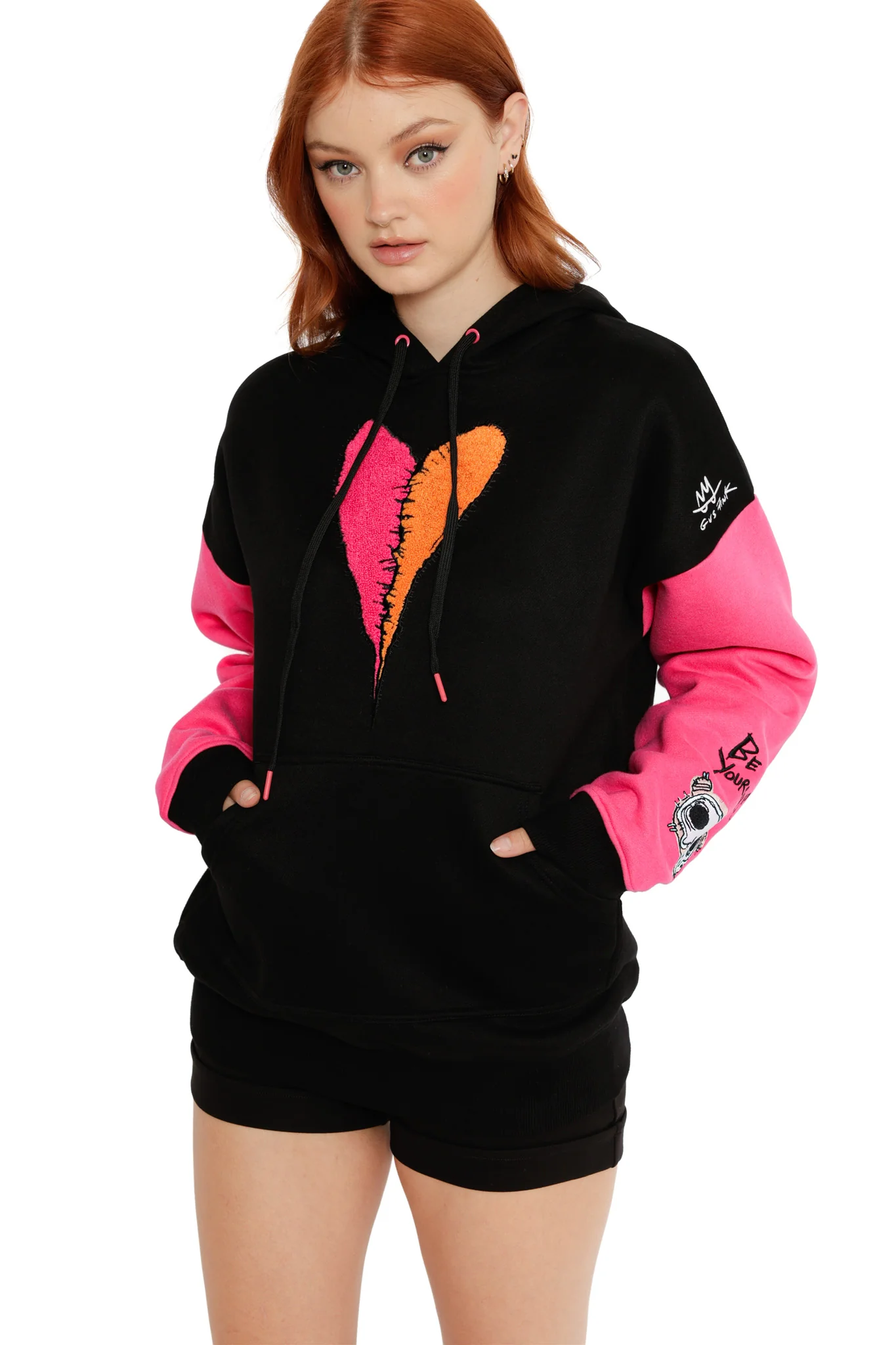 Broken Heart Kangaroo Pocket Hoodie - Image 6