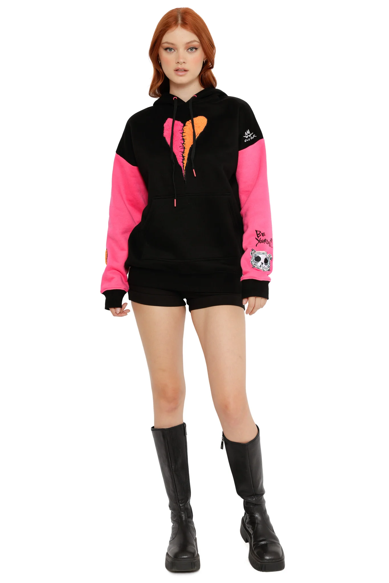 Broken Heart Kangaroo Pocket Hoodie - Image 8