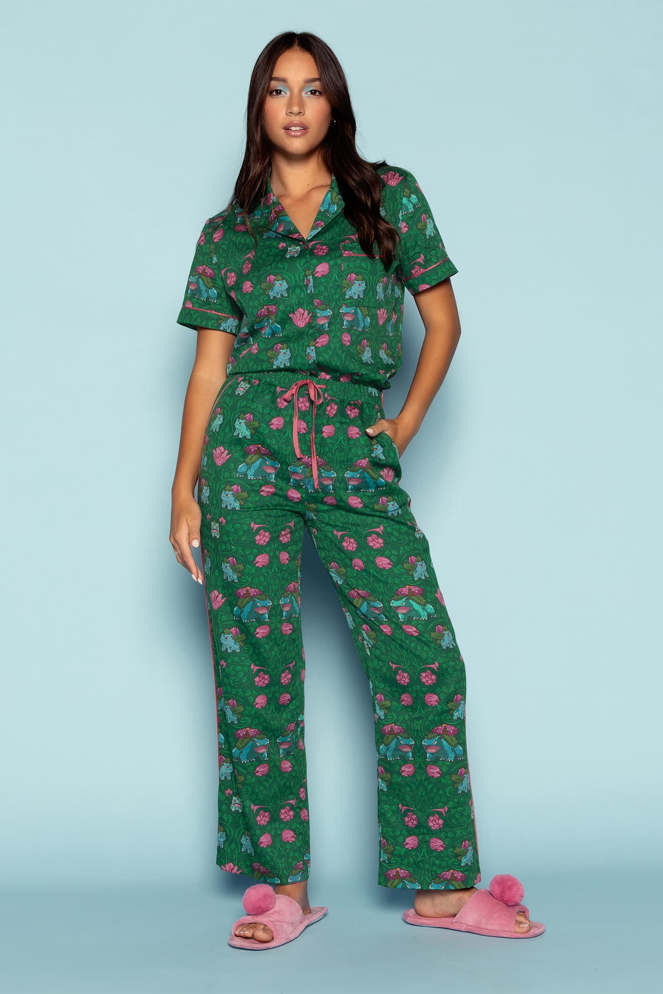 Bulbasaur Evolution Soft Sleep Pants - Image 4