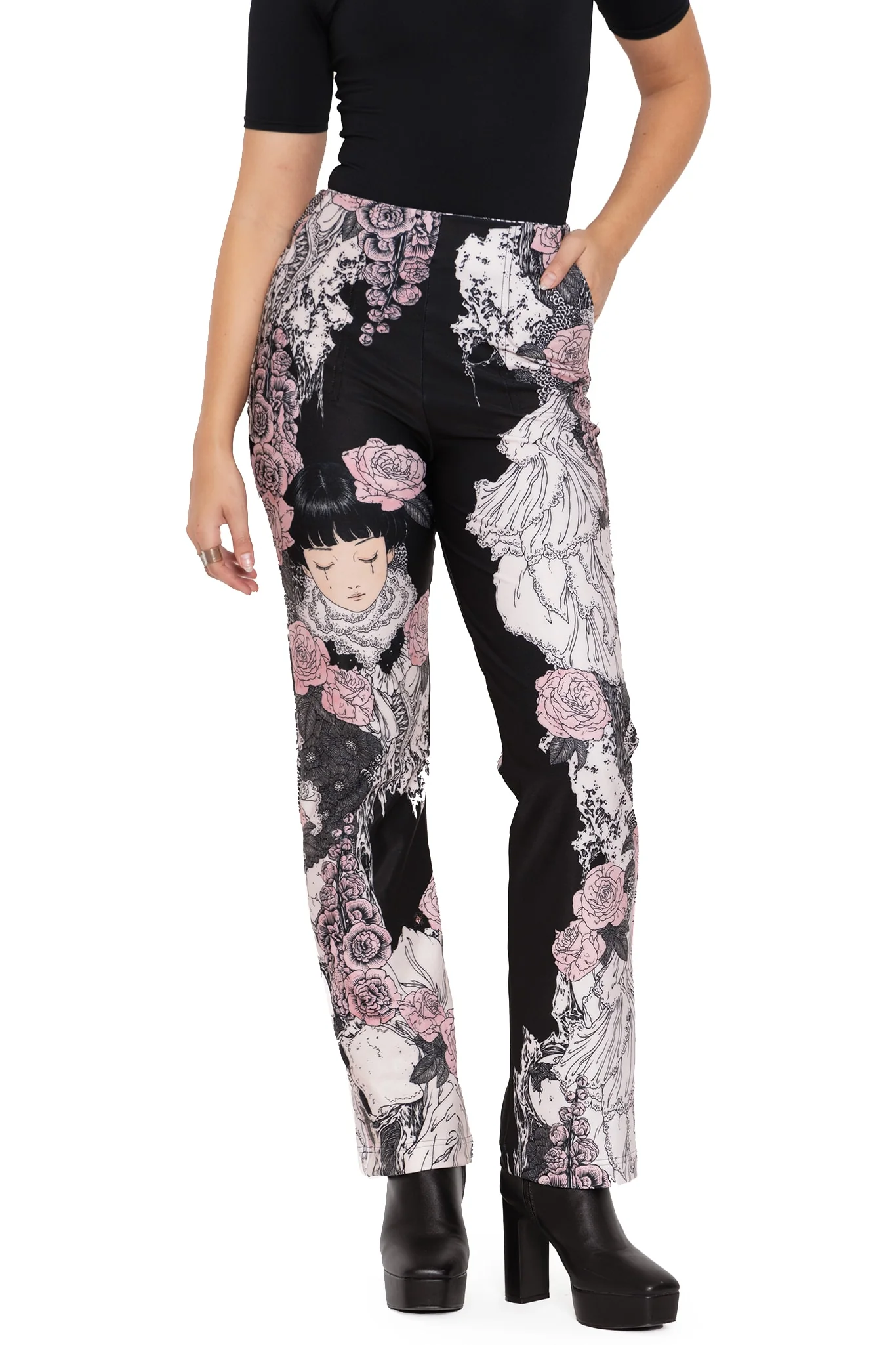 Burial Games High Waisted Straight Leg Pants - Image 7