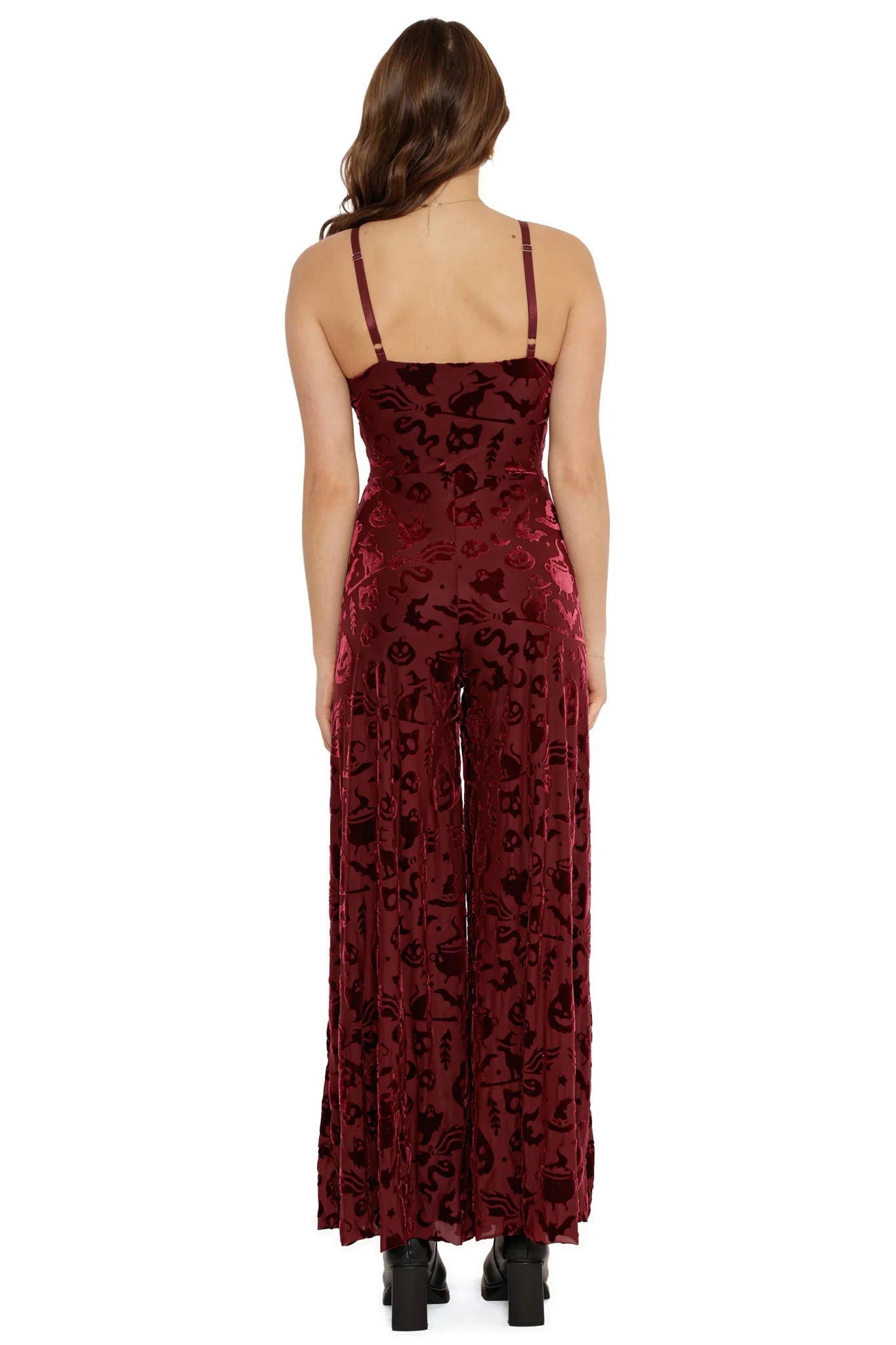 Burned Velvet Witch Palazzo Jumpsuit - Image 7