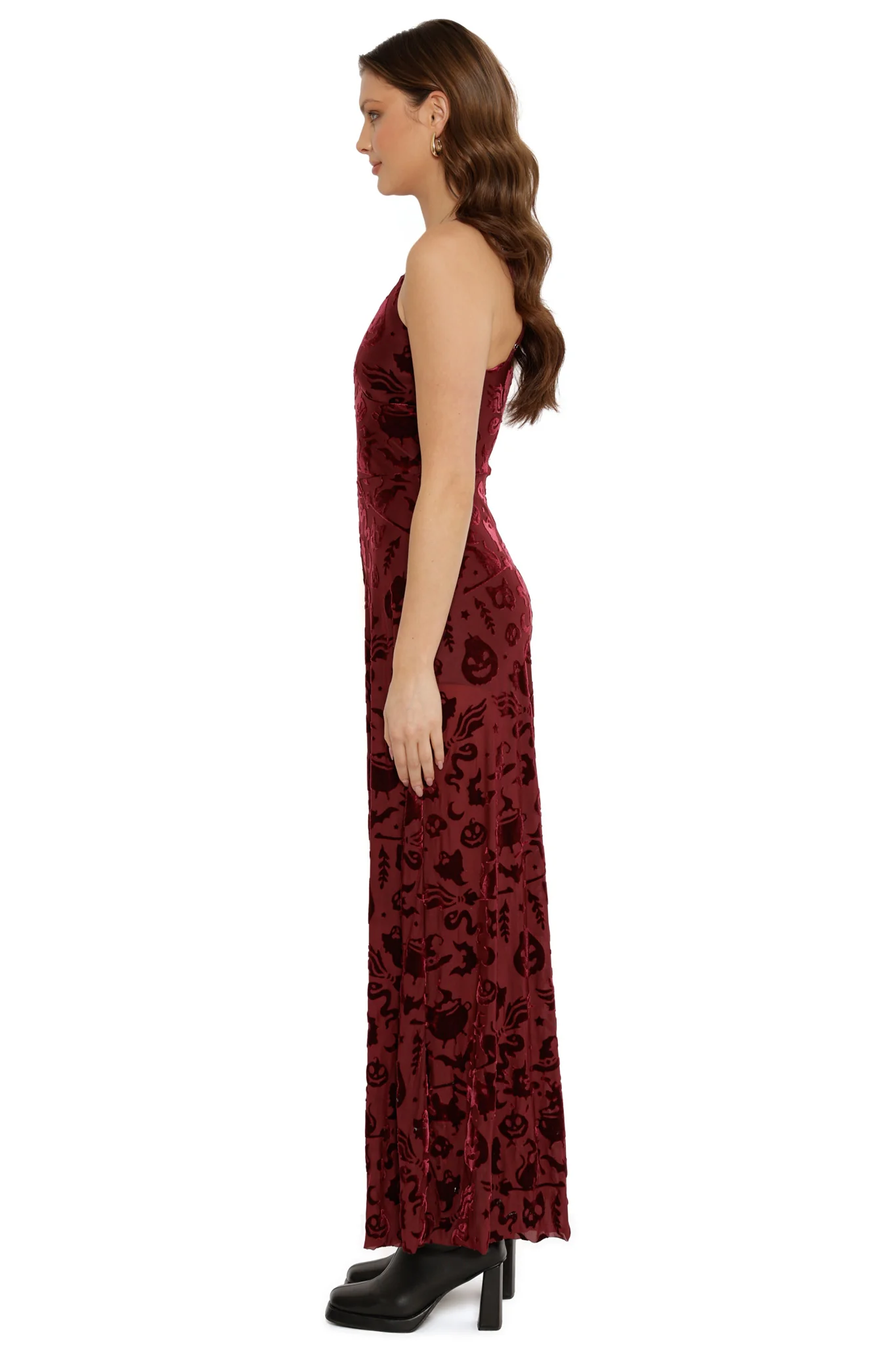 Burned Velvet Witch Palazzo Jumpsuit - Image 9