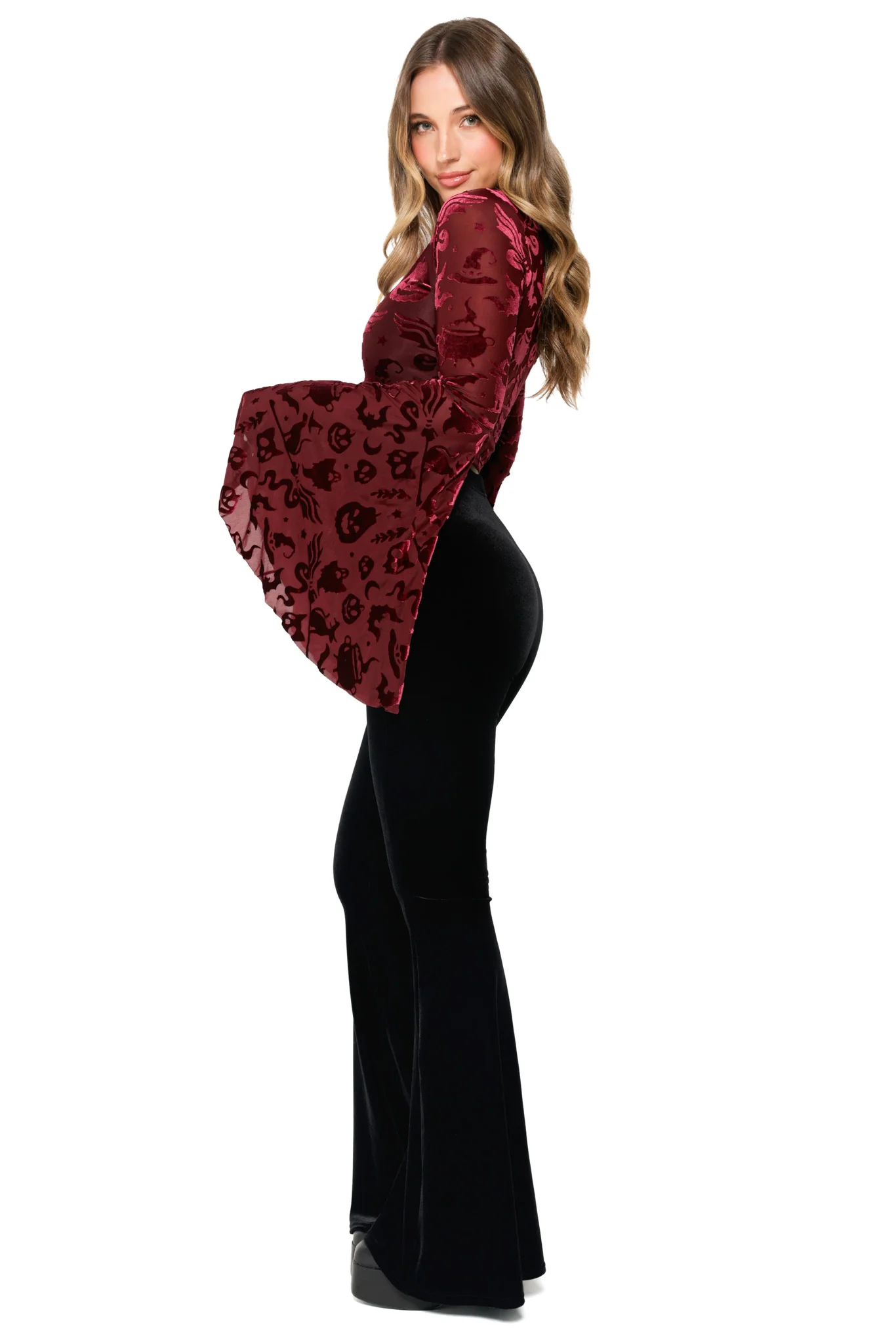 Burned Velvet Witch Spectre Top - Image 4