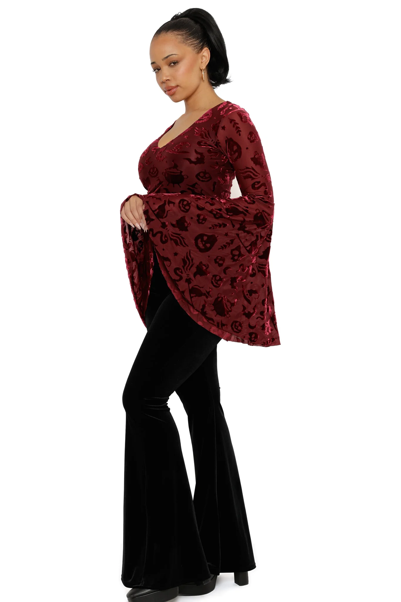 Burned Velvet Witch Spectre Top - Image 5