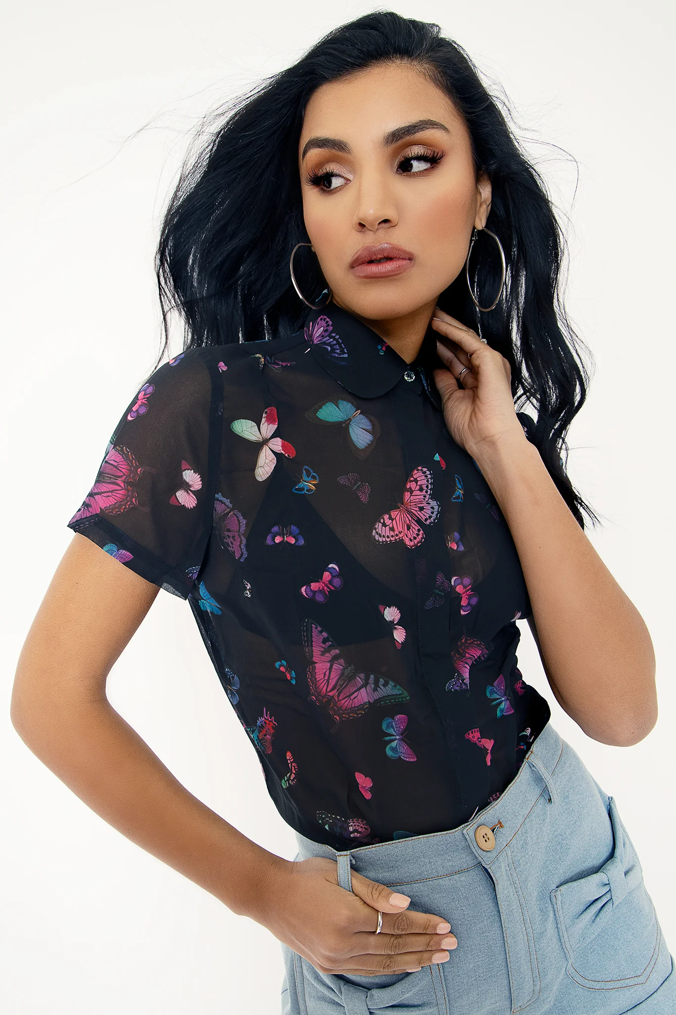 Butterflies Fluttering By Cute As A Button Shirt - Image 4