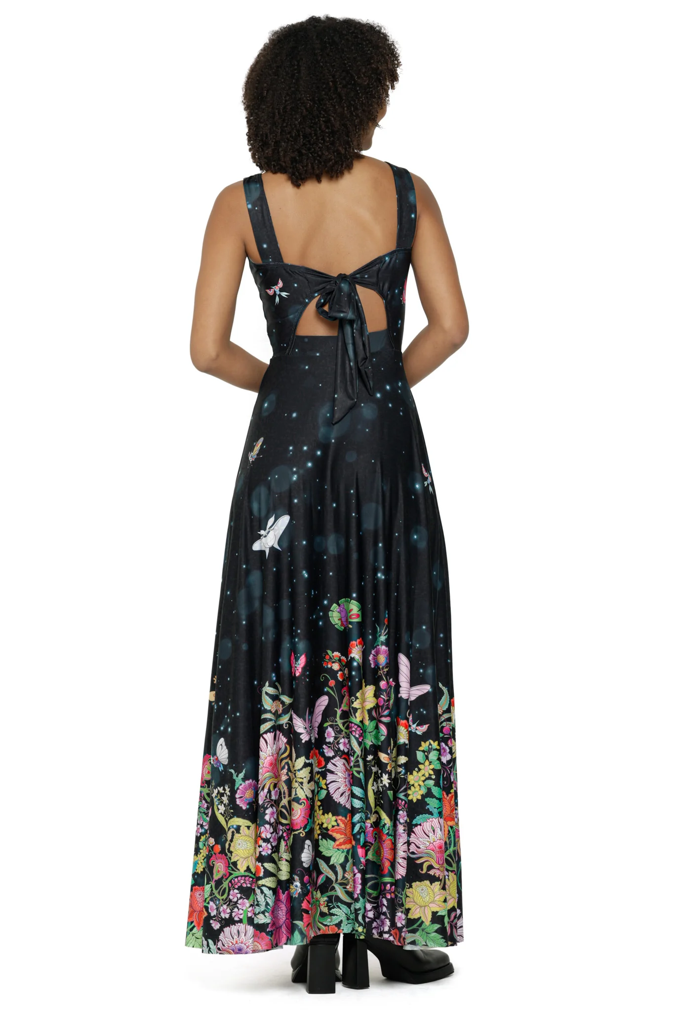 Butterfly Garden Bow Back Maxi Dress - Image 5