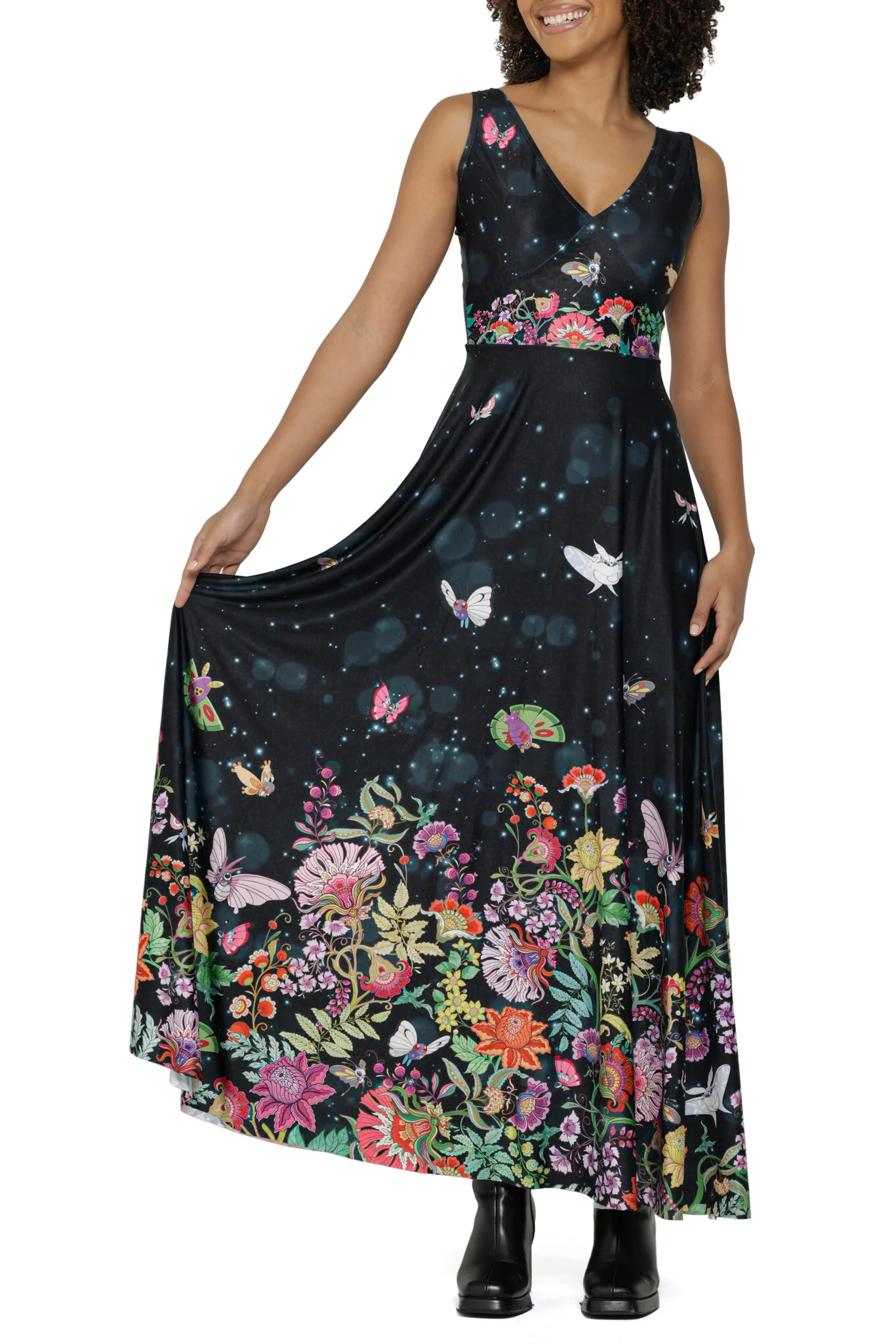 Butterfly Garden Bow Back Maxi Dress - Image 7