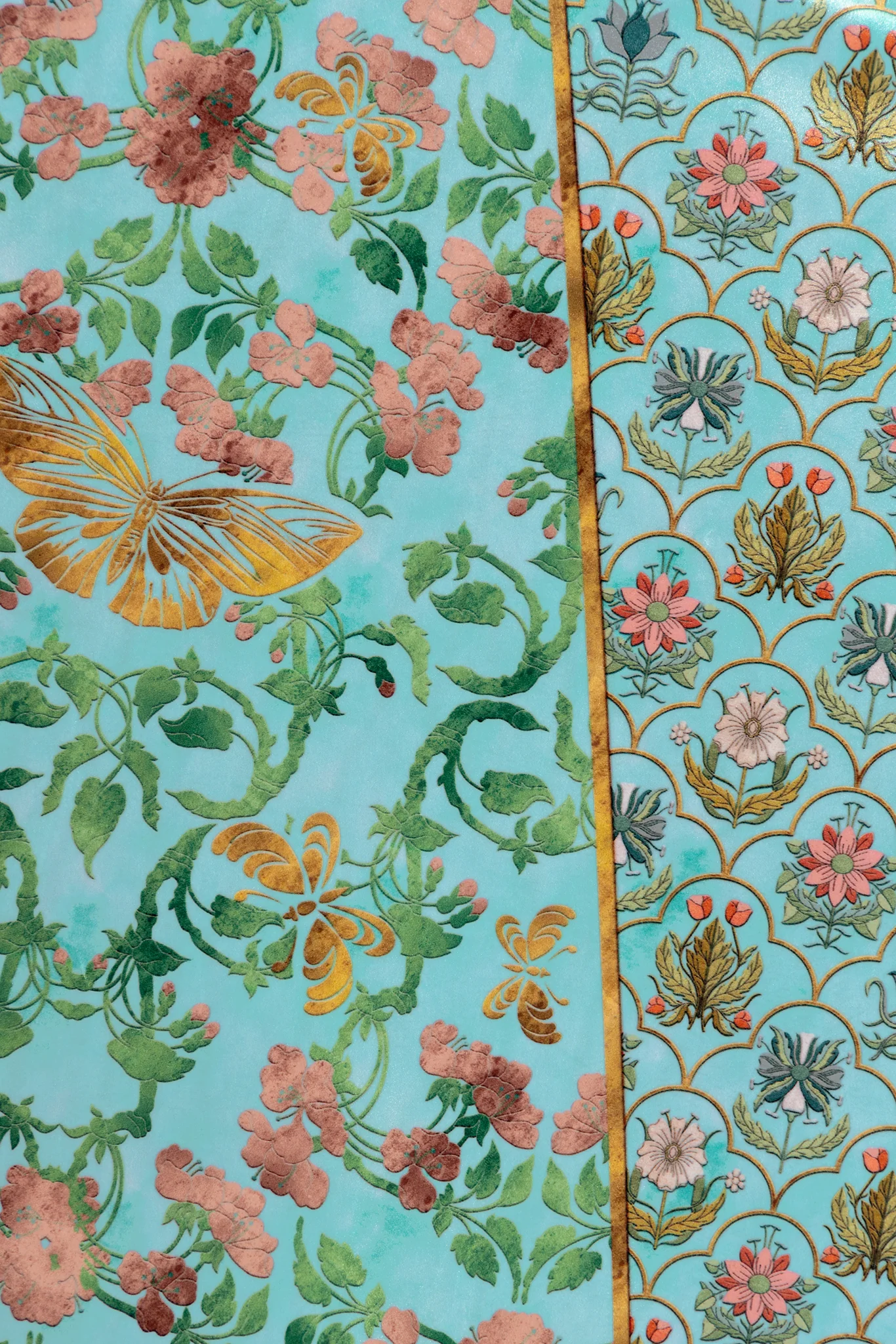 Butterfly Wallpaper Velvet Princess Midi Dress - Image 5