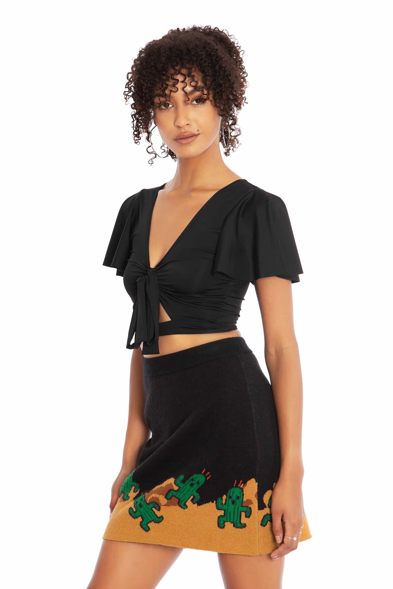 Cactuar Knit Mini Skirt - Image 4