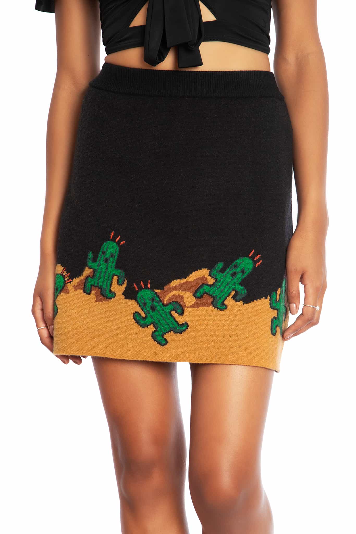 Cactuar Knit Mini Skirt - Image 5