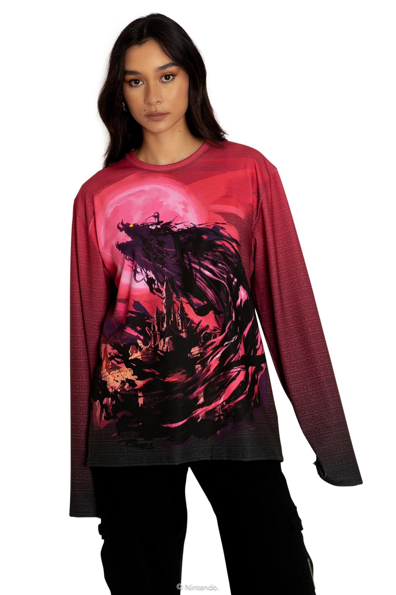 Calamity Ganon Long Sleeve Oversized Boyfriend Tee