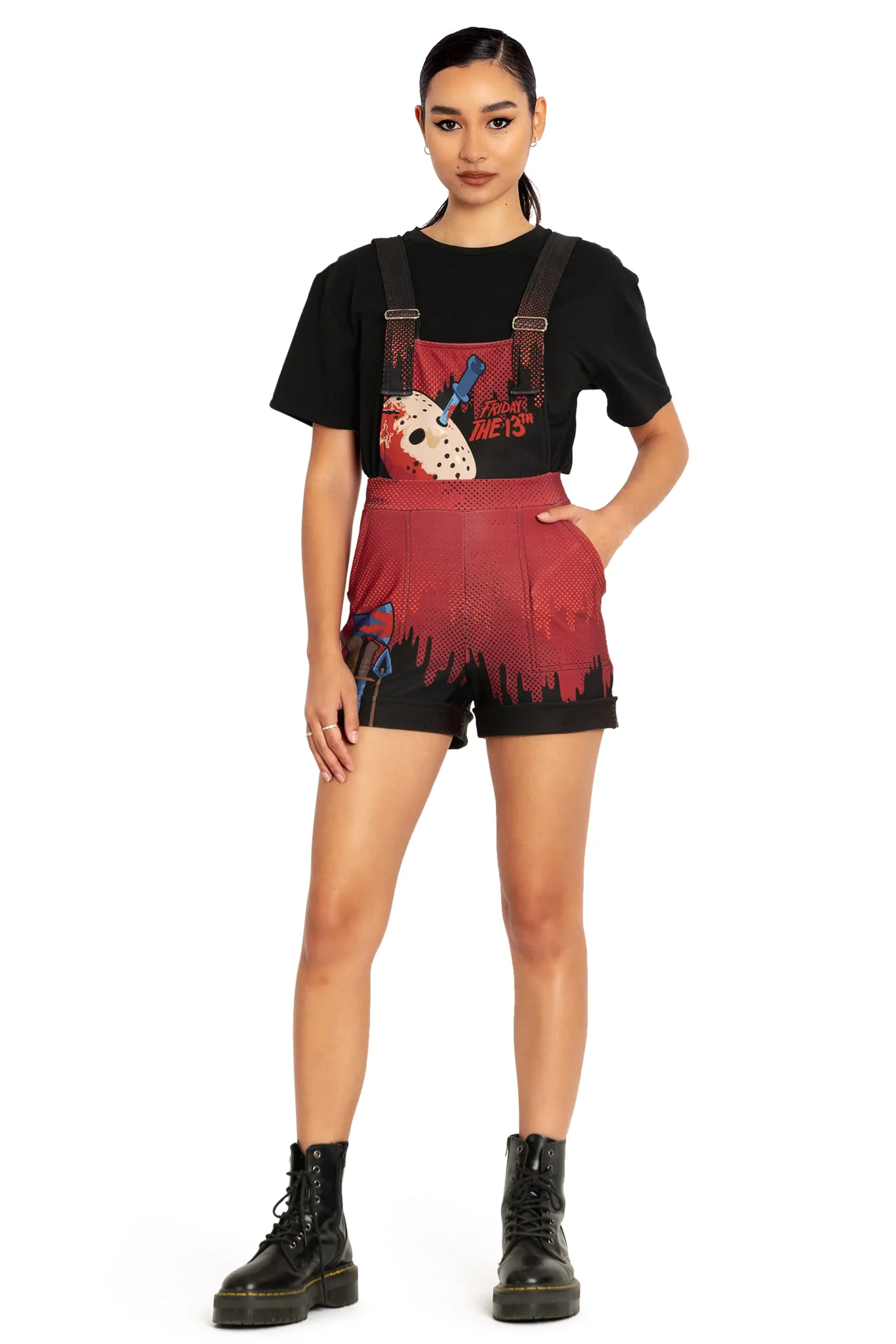 Camp Blood Short Overalls - Image 5