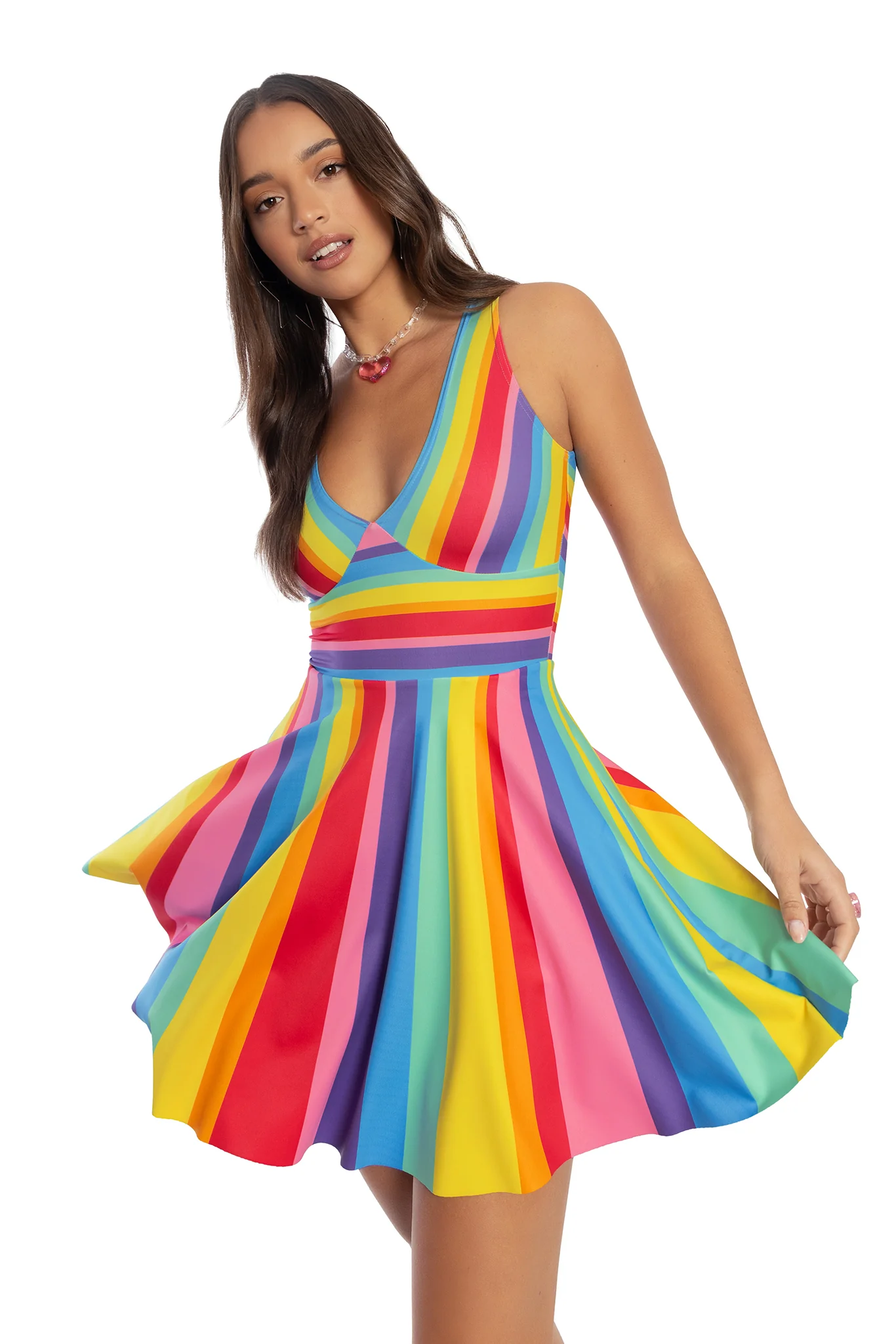 Candy Stripe Marilyn Dress - Image 6
