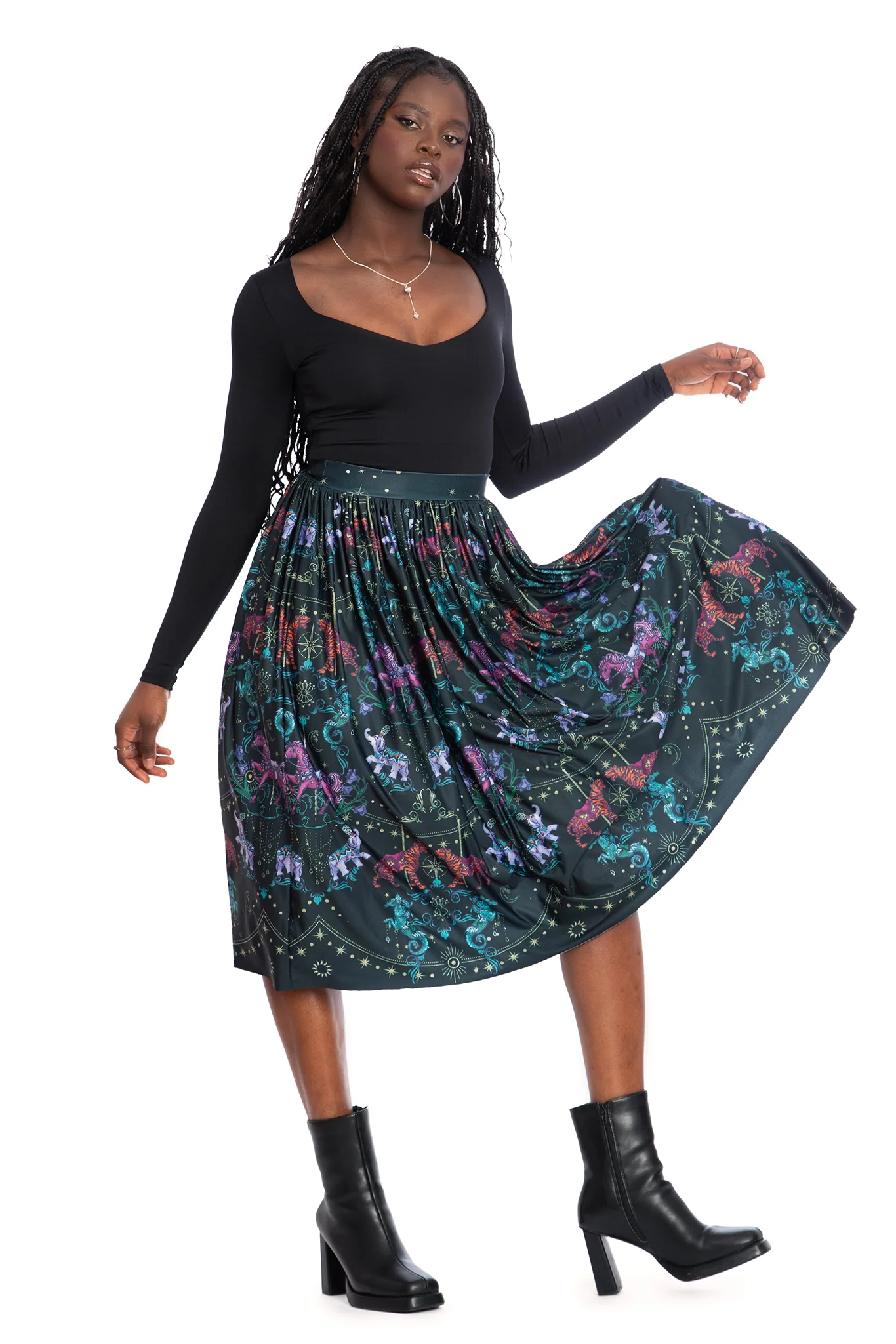 Carousel Slinky Pocket Skirt - Image 5
