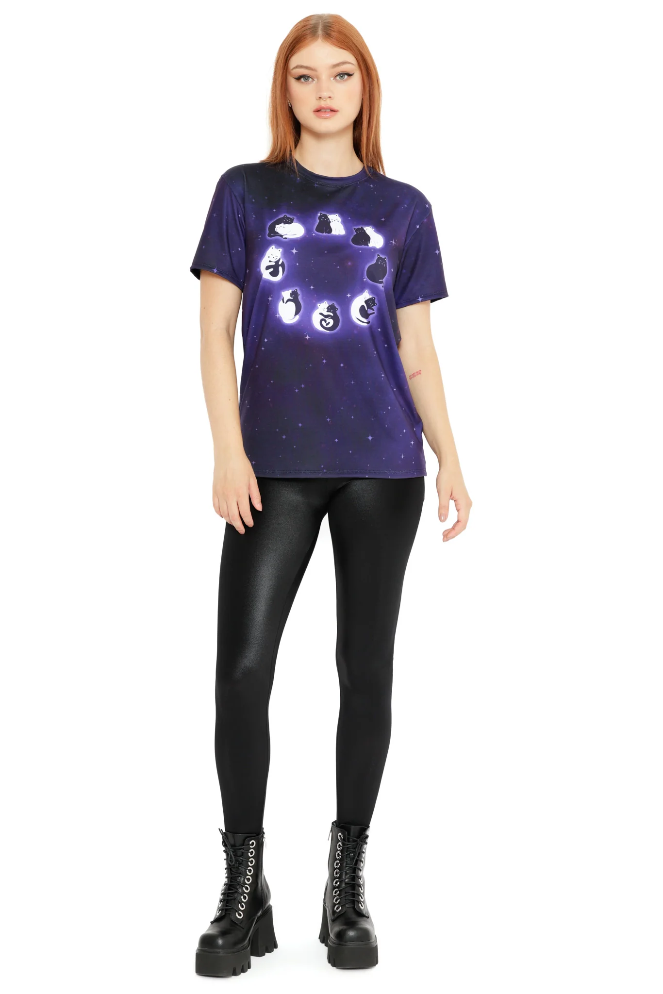 Cat Phases Boyfriend Tee - Image 3
