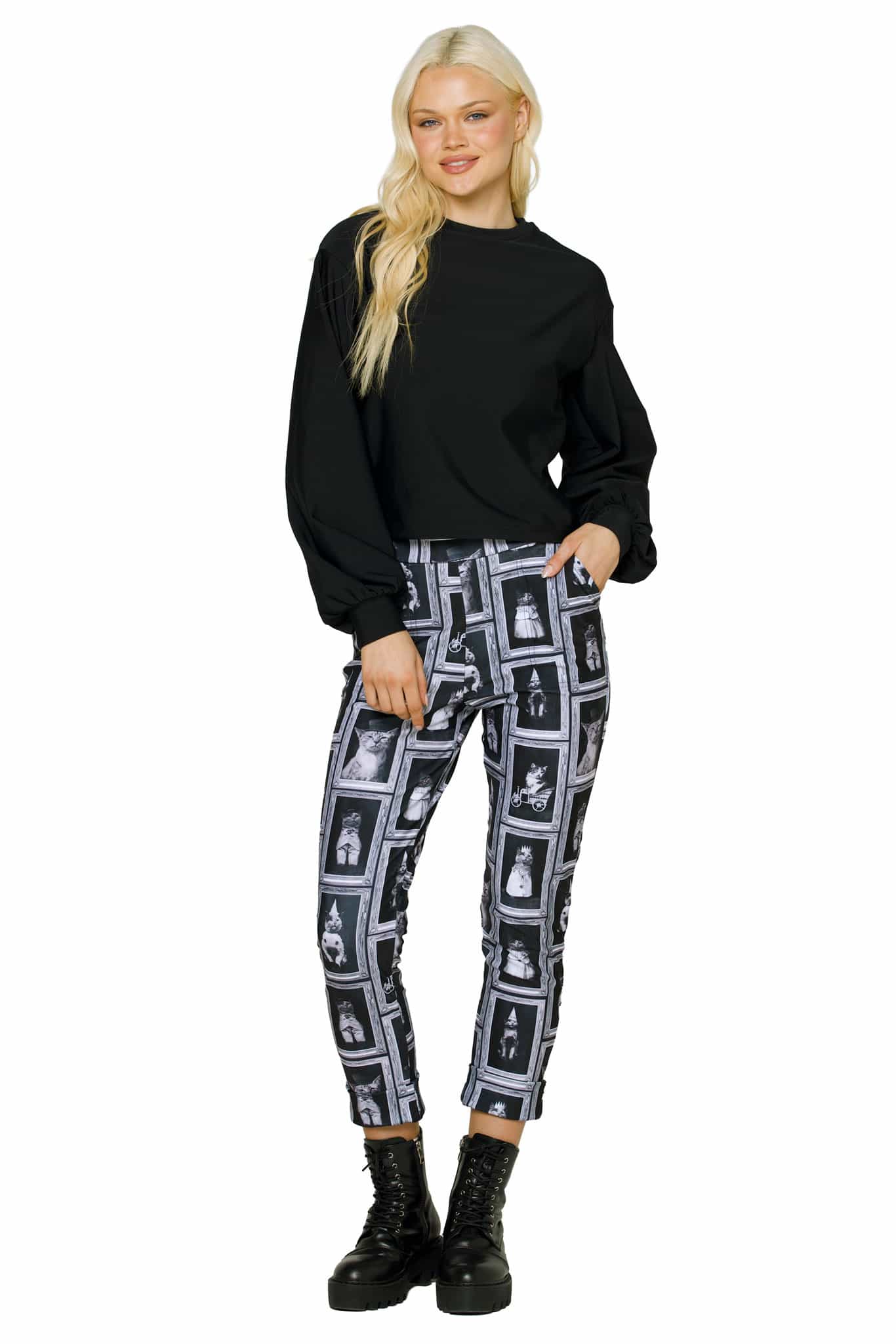 Cat Tales Cuffed Pants - Image 3