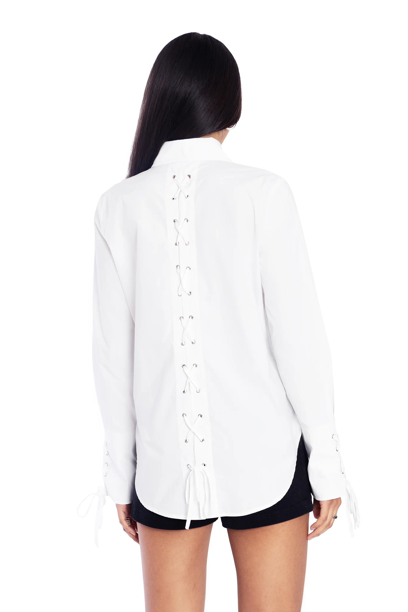 Ceremony Lace Up Back Shirt - Image 2
