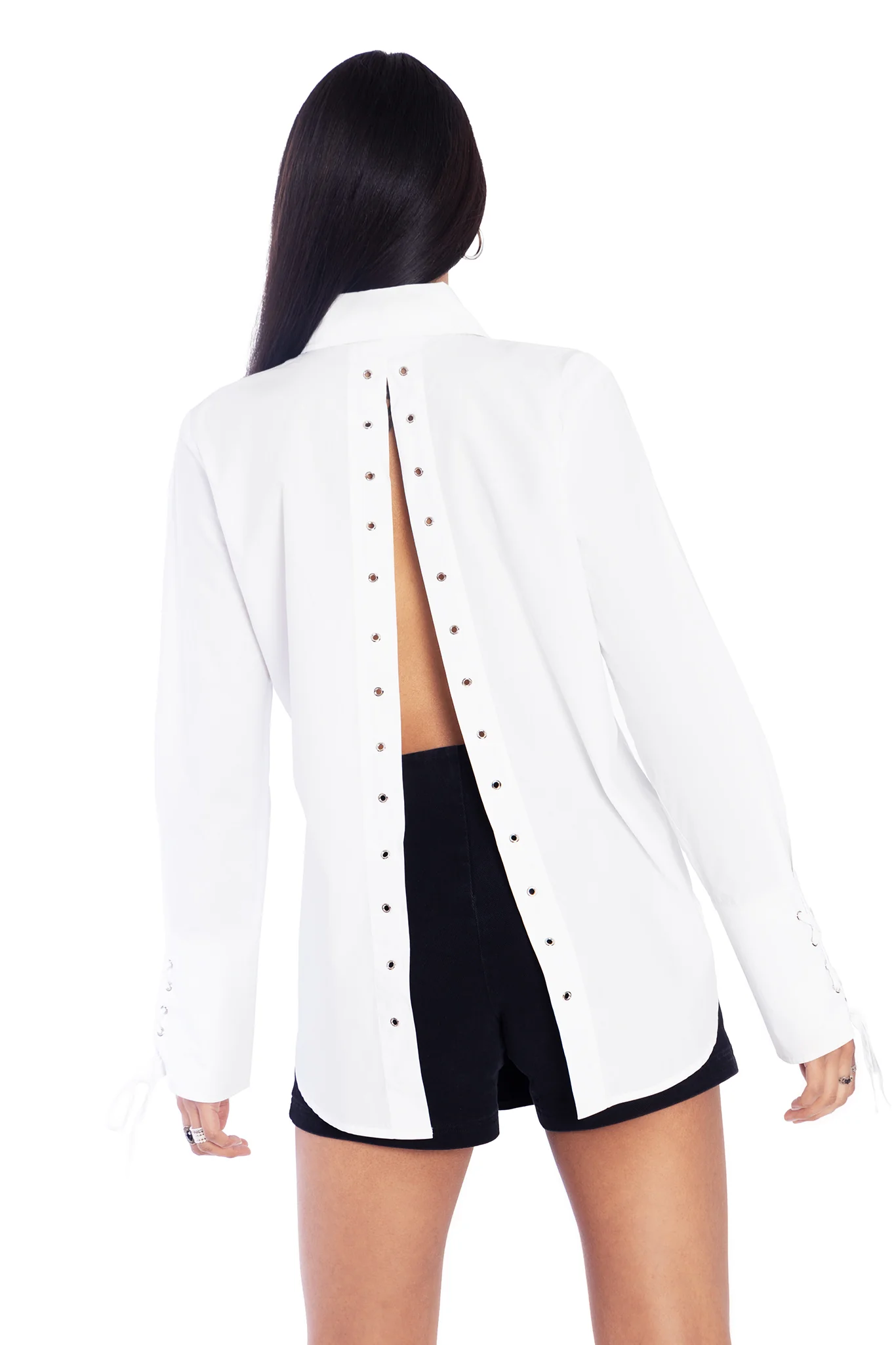 Ceremony Lace Up Back Shirt - Image 7